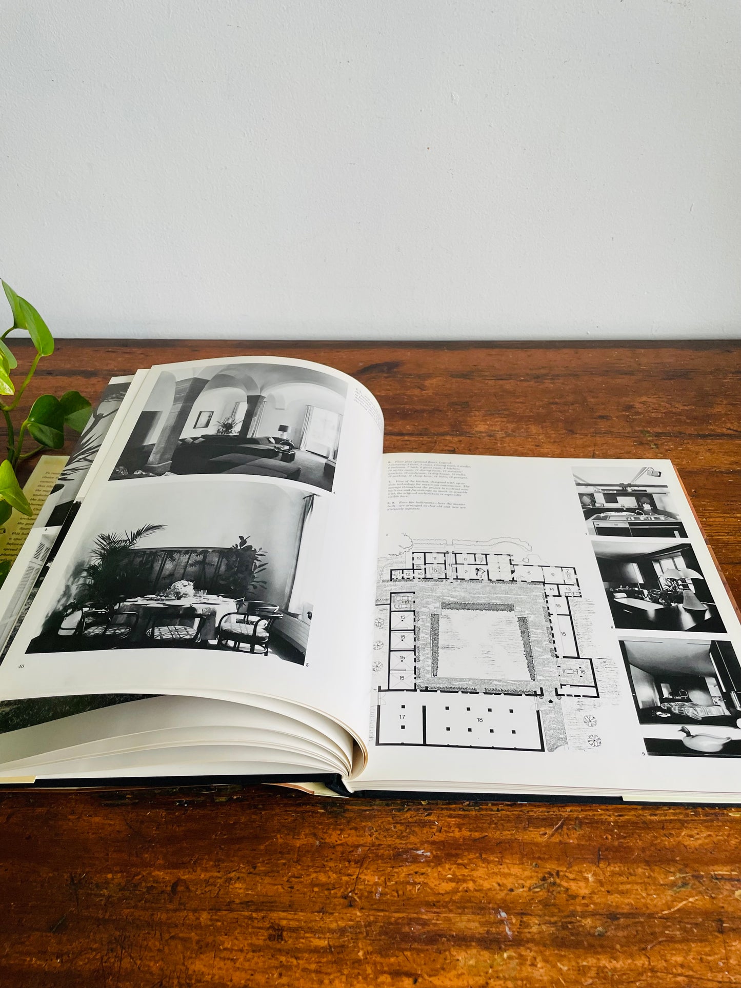 Vintage New Living in Old Houses Hardcover Coffee Table Book by Frank Werner (1982)