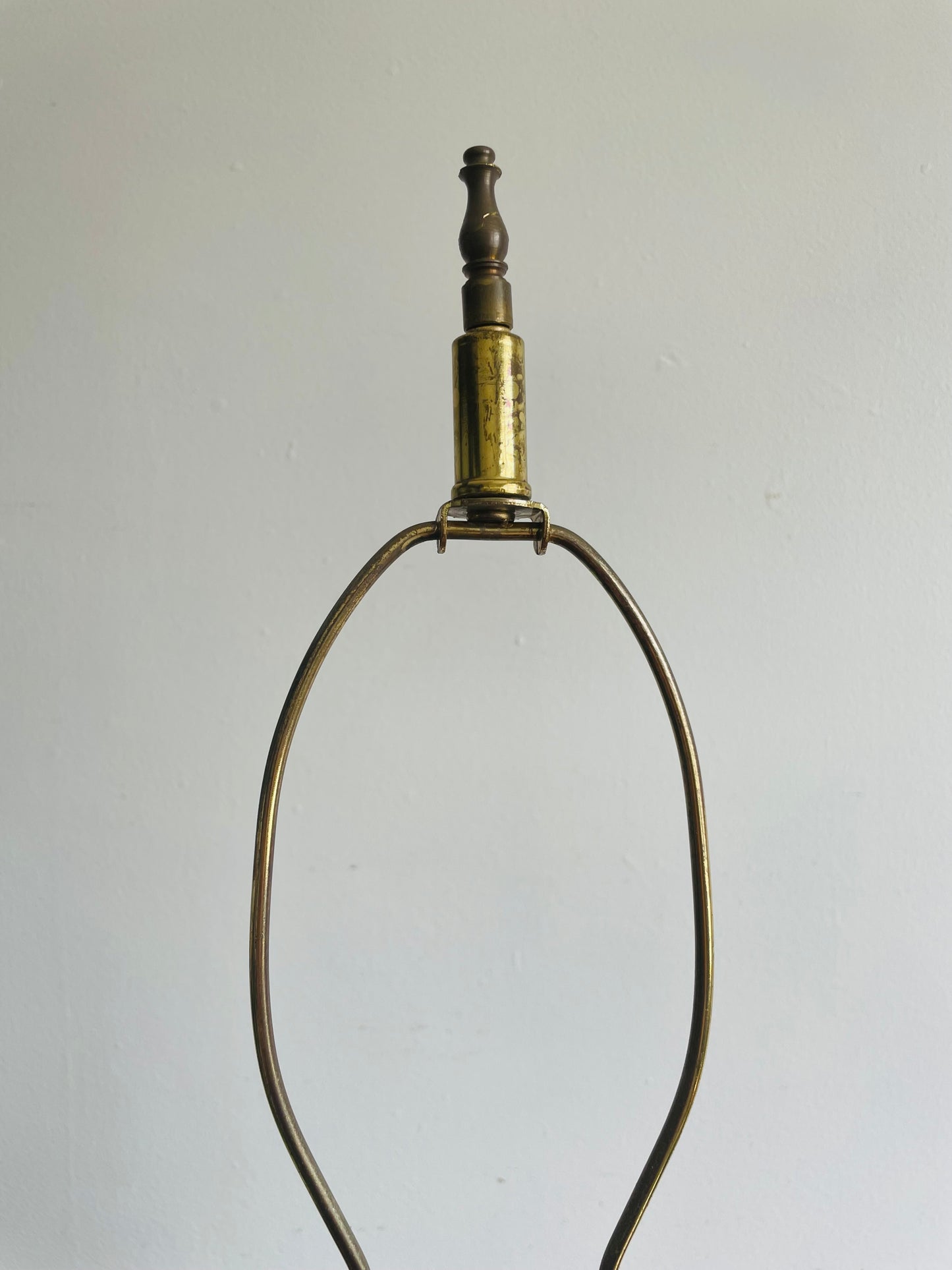 Antique Heavy Solid Brass Church Altar Candle Holder Turned Into Lamp - Originally from Montreal