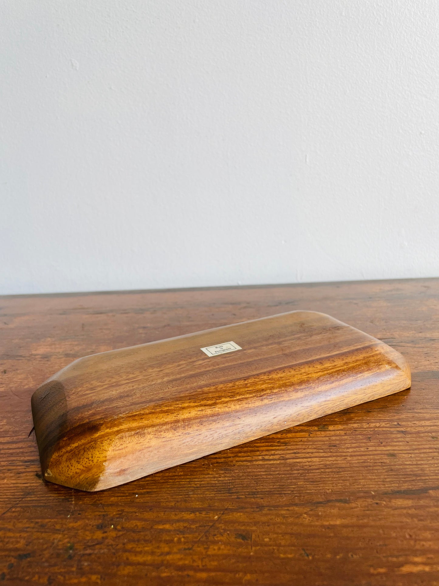 Mini Wooden Trinket Tray Dish - Made in the Philippines - Great for Business Cards, Jewellery, Etc.!