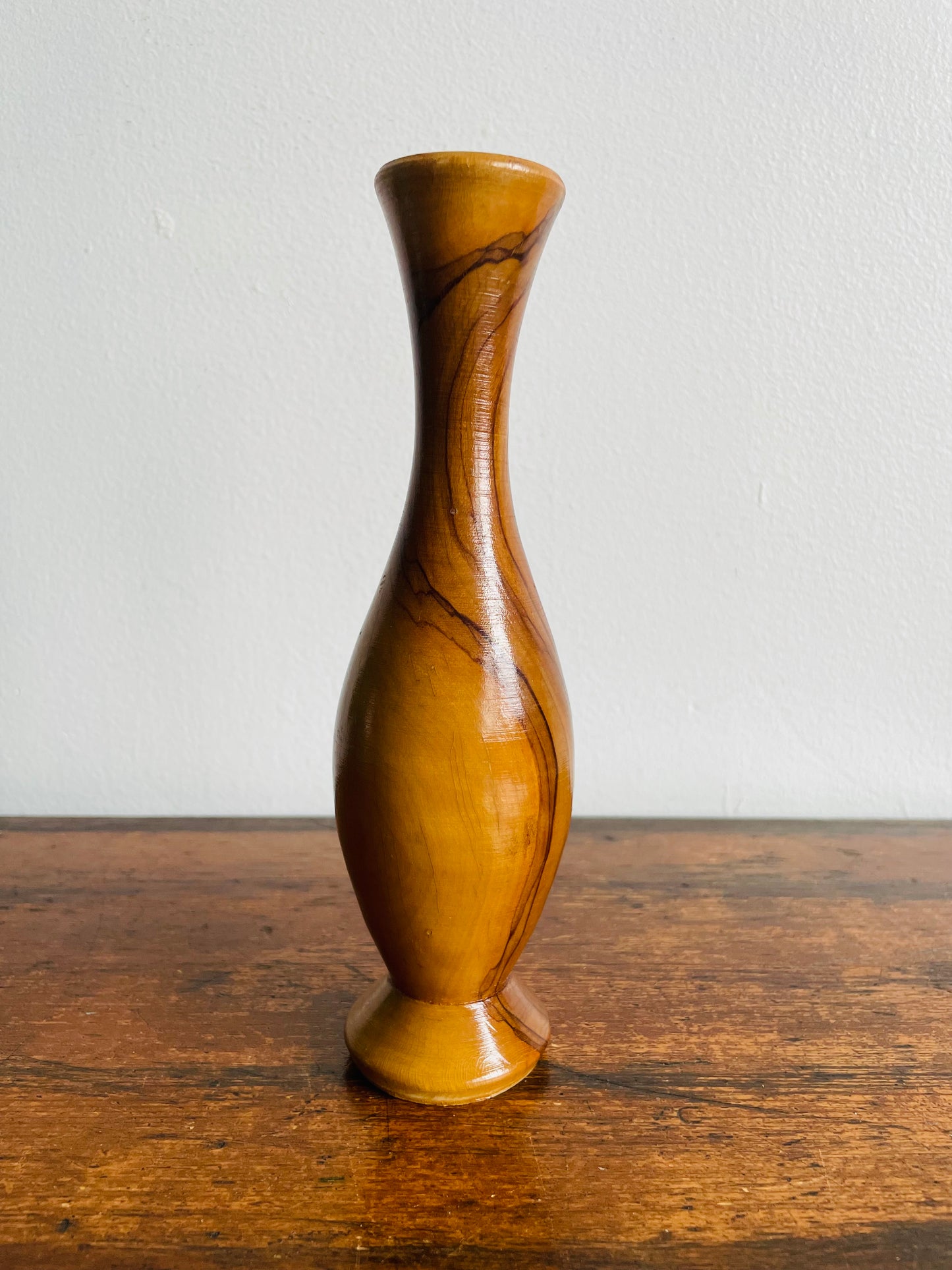 Beautifully Sculpted Wood Bud Vase
