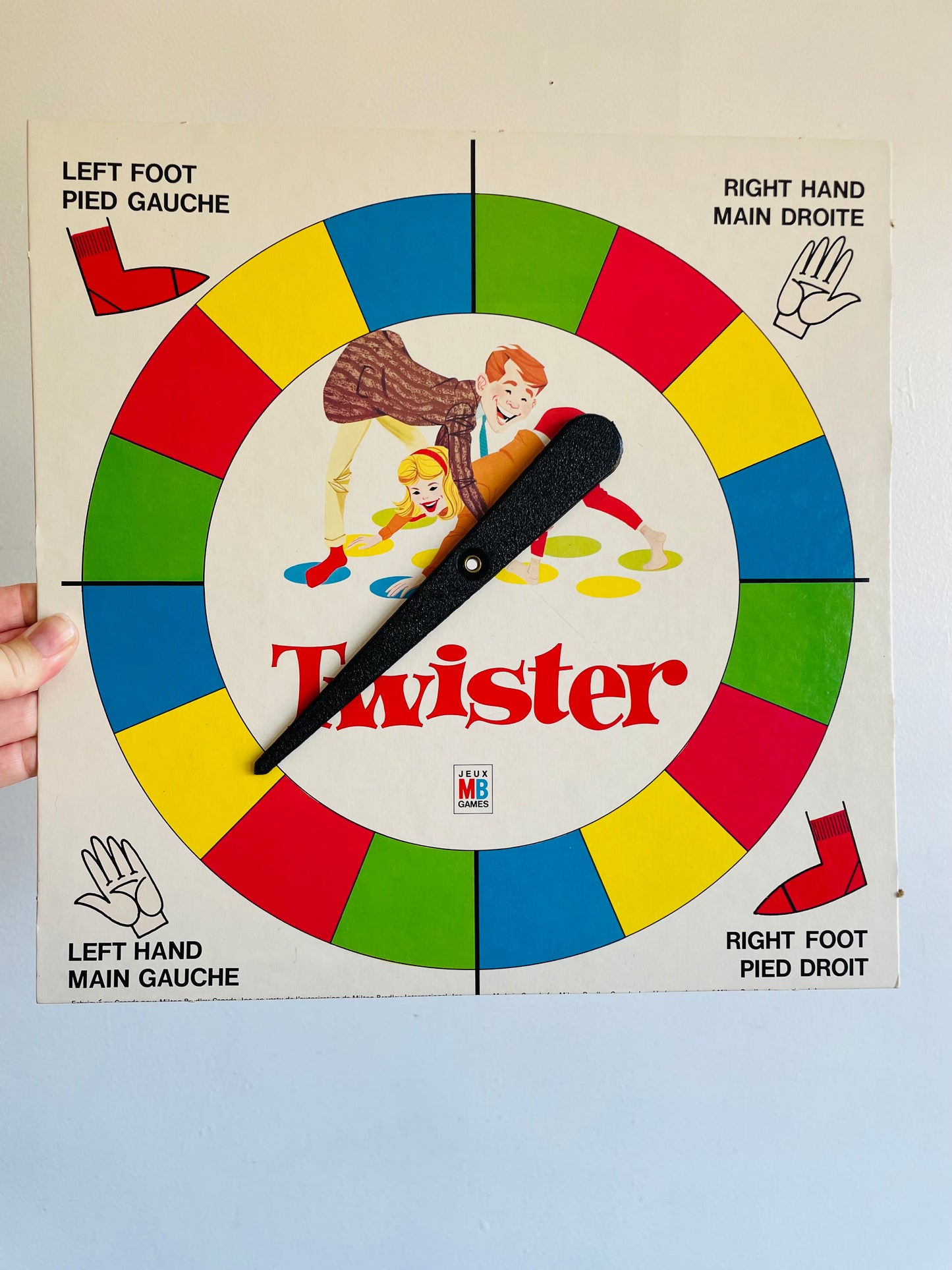 1966 Twister Game - The Game That Ties You Up in Knots - Milton Bradley Canada