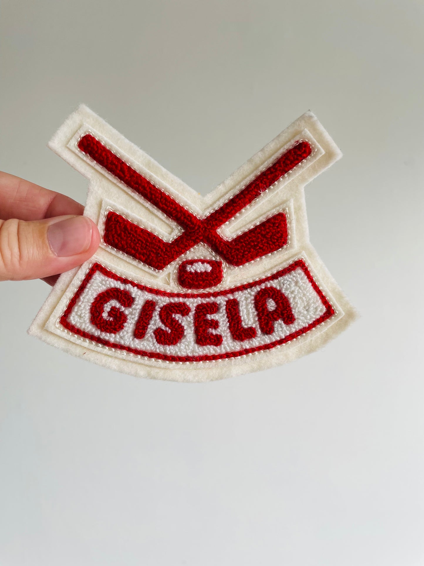 Vintage Felt Hockey Patch - Gisela