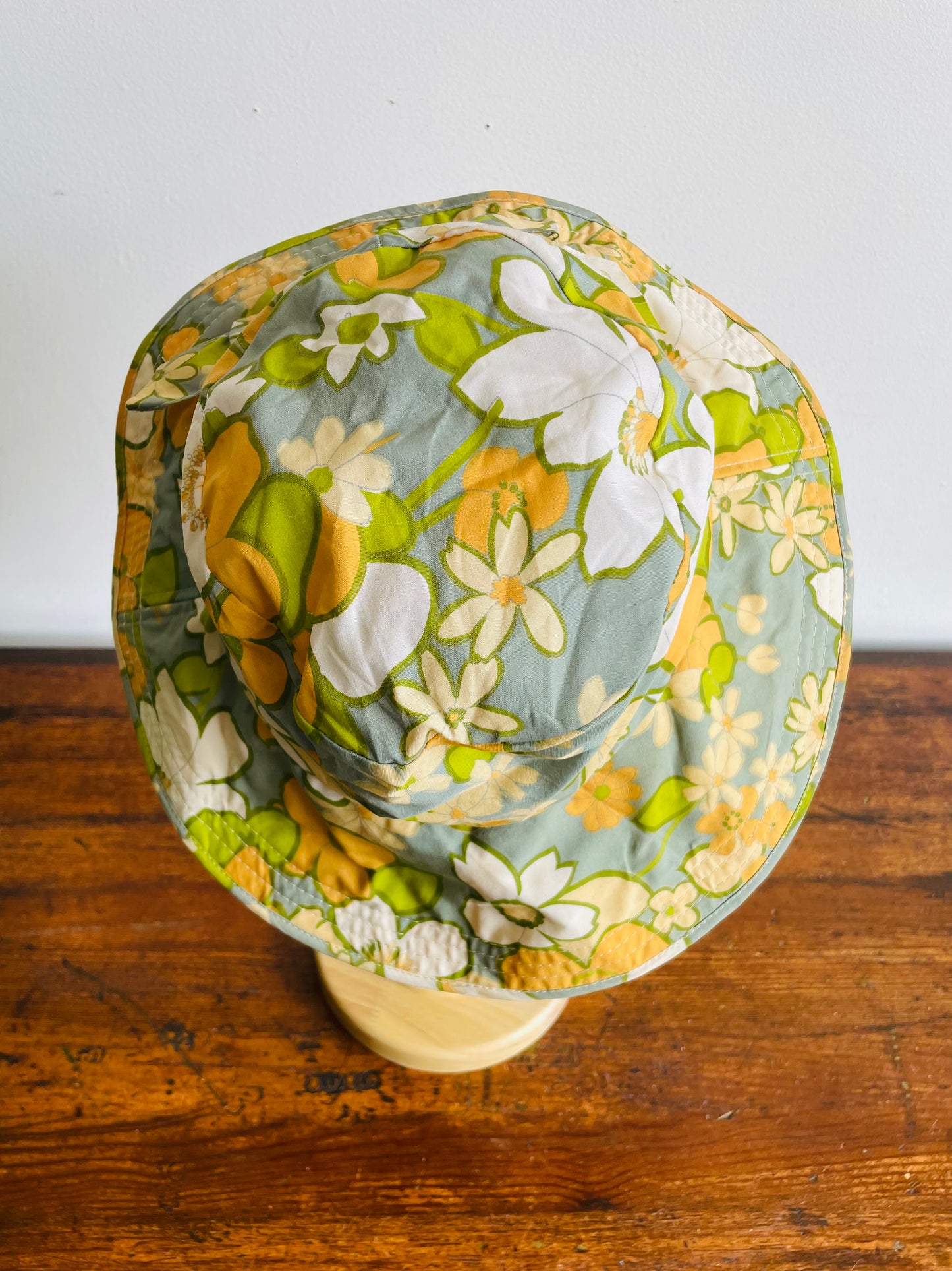 Floral Patterned Bucket Sun Hat - Made in Japan