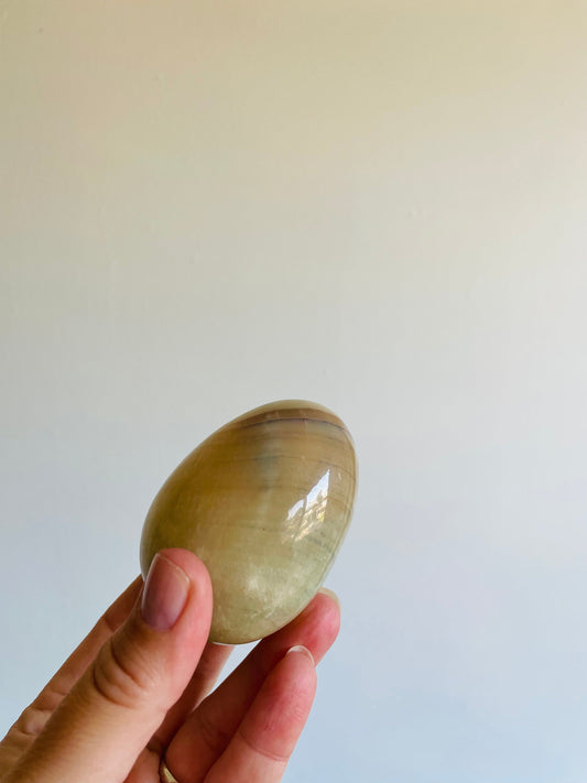 Polished Alabaster Marble Egg