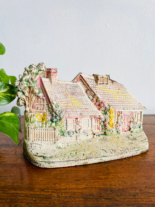 Vintage 1920s / 1930s Hubley Cape Cod Cottage Cast Iron Doorstop
