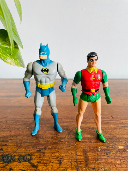 1984 DC Super Powers Batman & Robin Articulated Action Figures - Set of 2