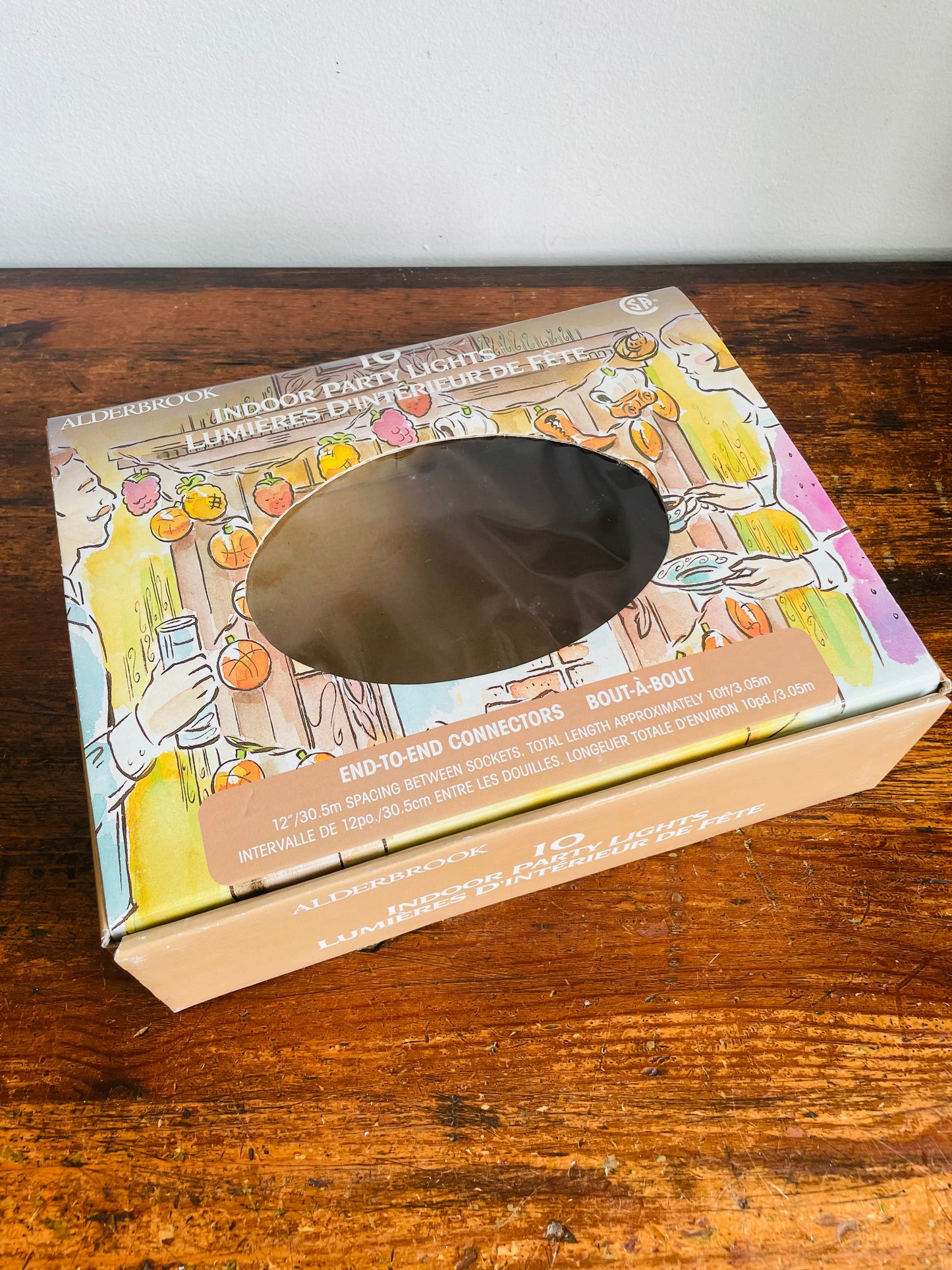 Vintage Alderbrook Western Cowboy Themed 10 Indoor Party String Lights - Box A (One Box) - One Bulb Needs Replacing