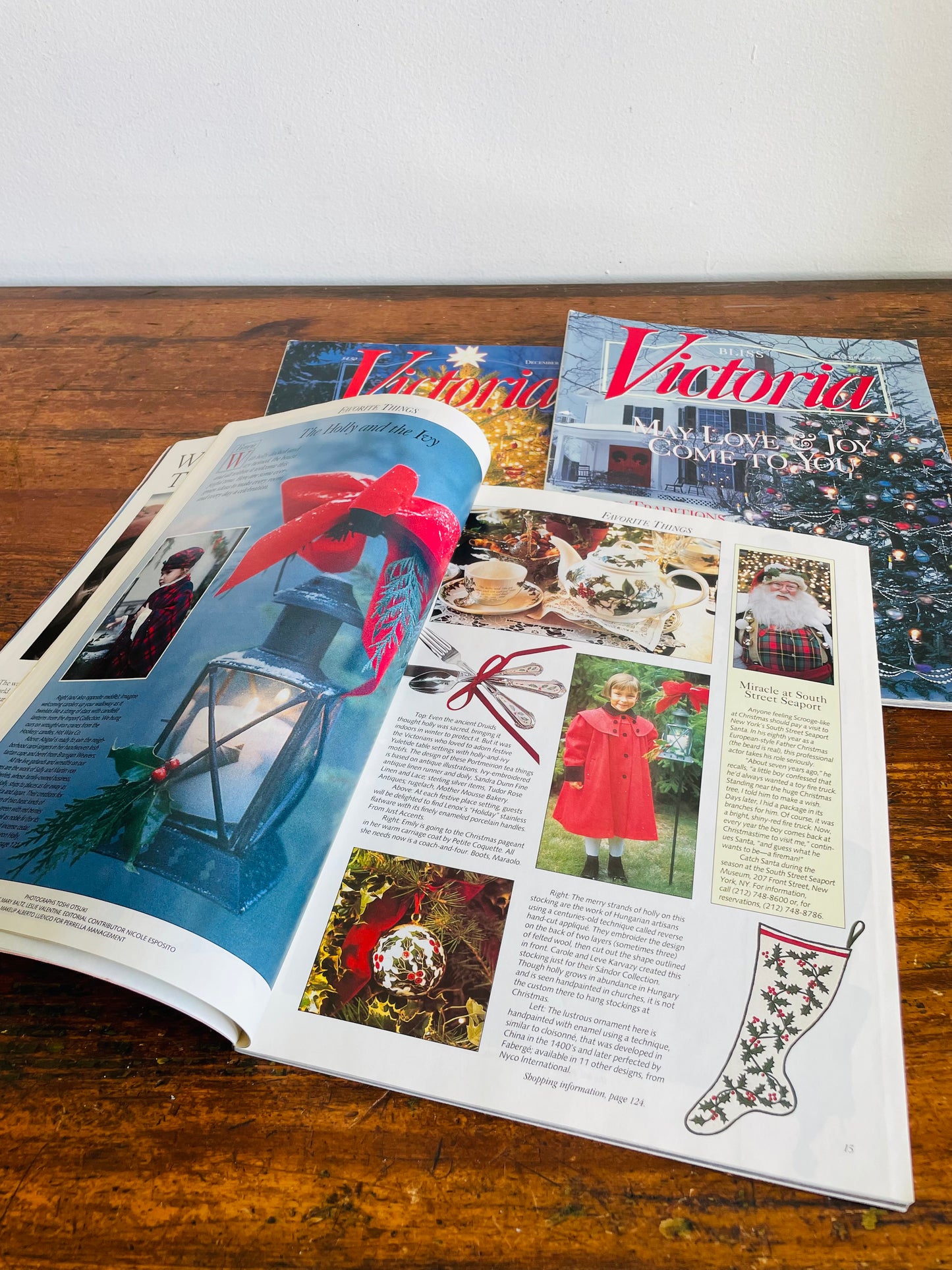 Vintage Collection of Victoria Christmas Magazines - December 1996, 1998, 1999 - Set of 3