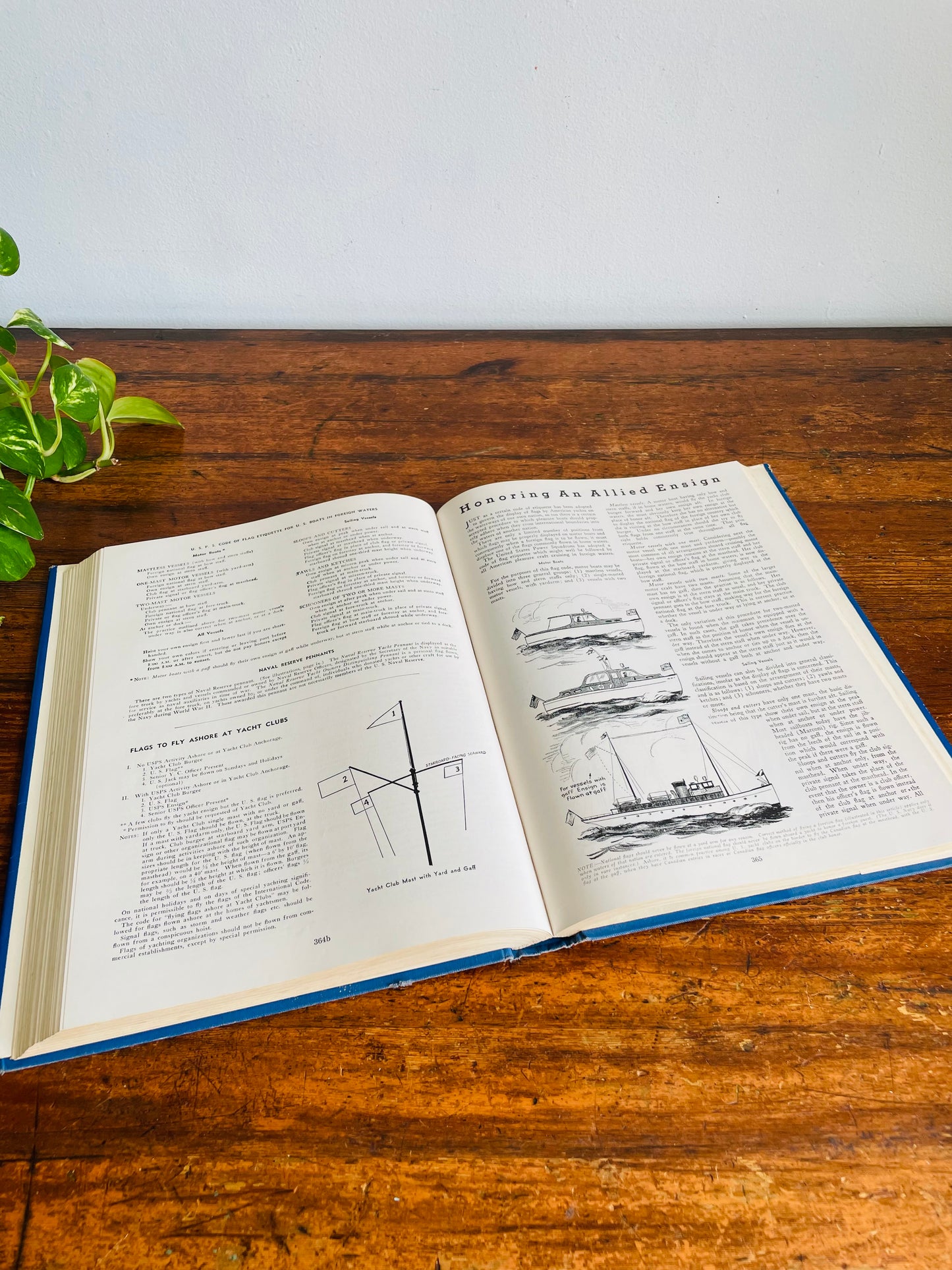 Vintage Piloting Seamanship and Small Boat Handling Clothbound Hardcover by Charles F. Chapman - Oversized Coffee Table Book - 1961-62 Edition