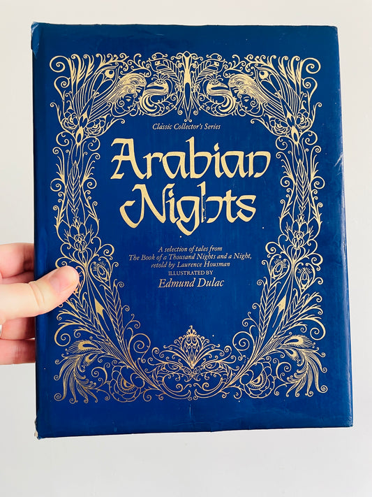 Arabian Nights Hardcover Book - Classic Collector's Series Selection of Tales Retold by Laurence Houseman & Illustrated by Edmund Duluc (1983)