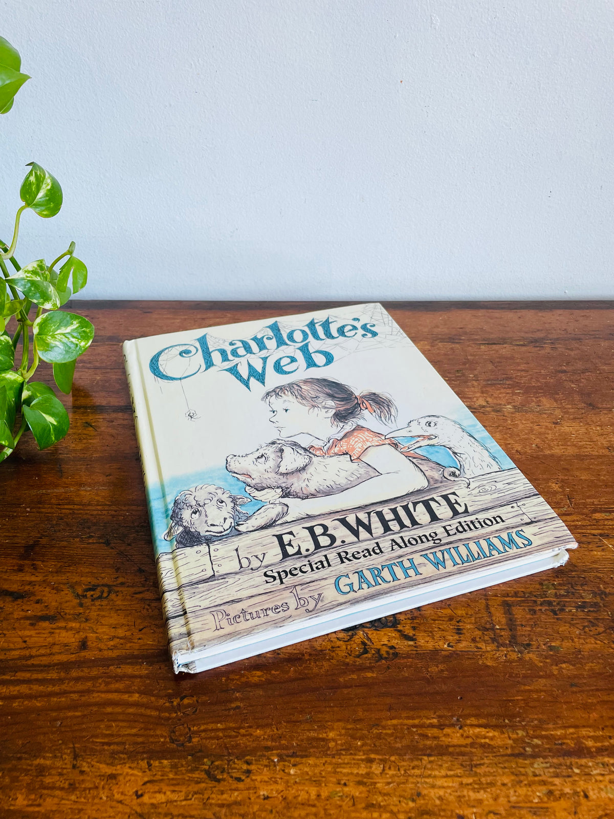 Vintage Charlotte's Web Hardcover Book By E.B. White - Illustrated By Garth Williams - Special Read Along Edition (1980)