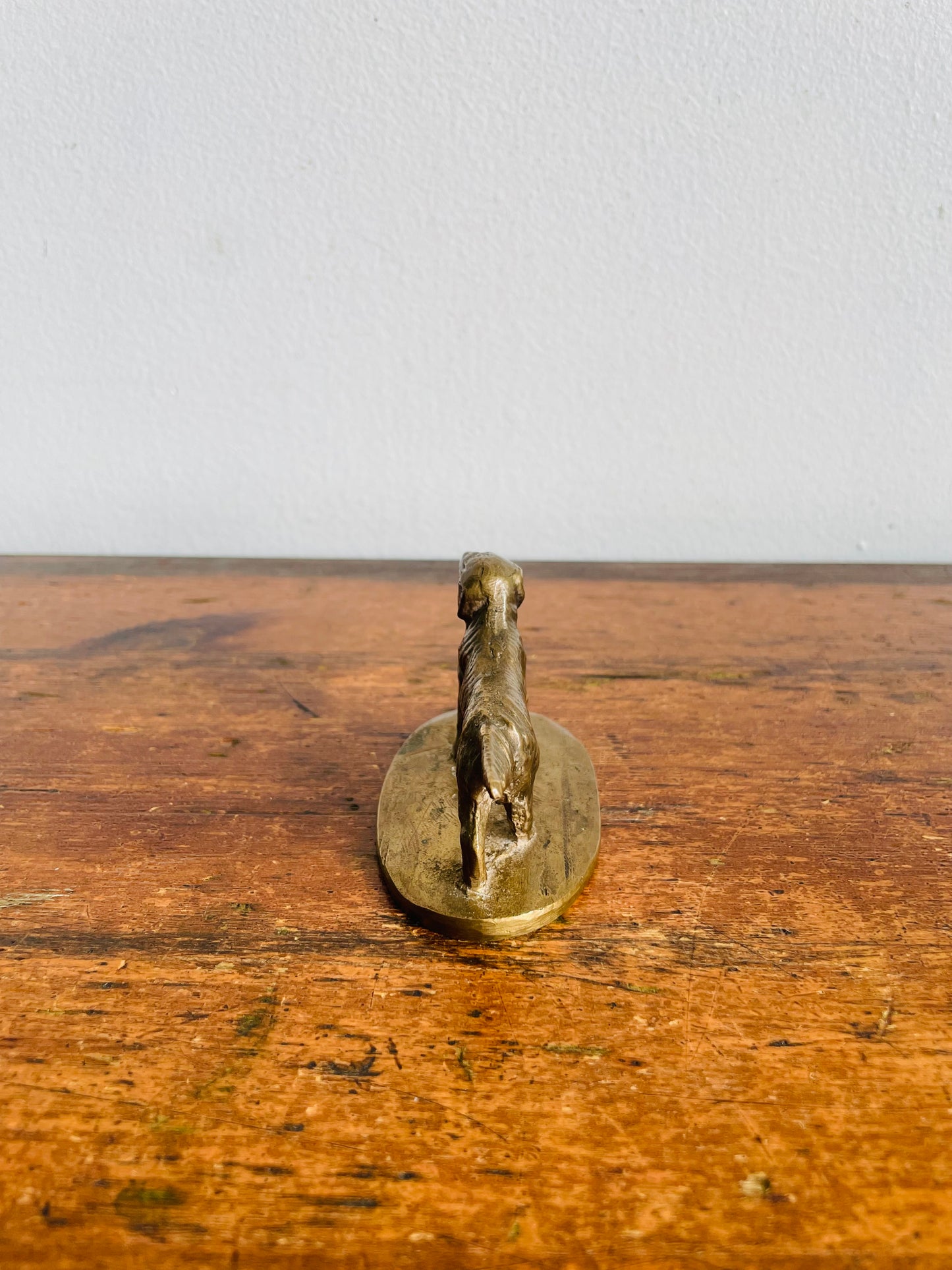 Vintage Brass Irish Setter Dog Figurine