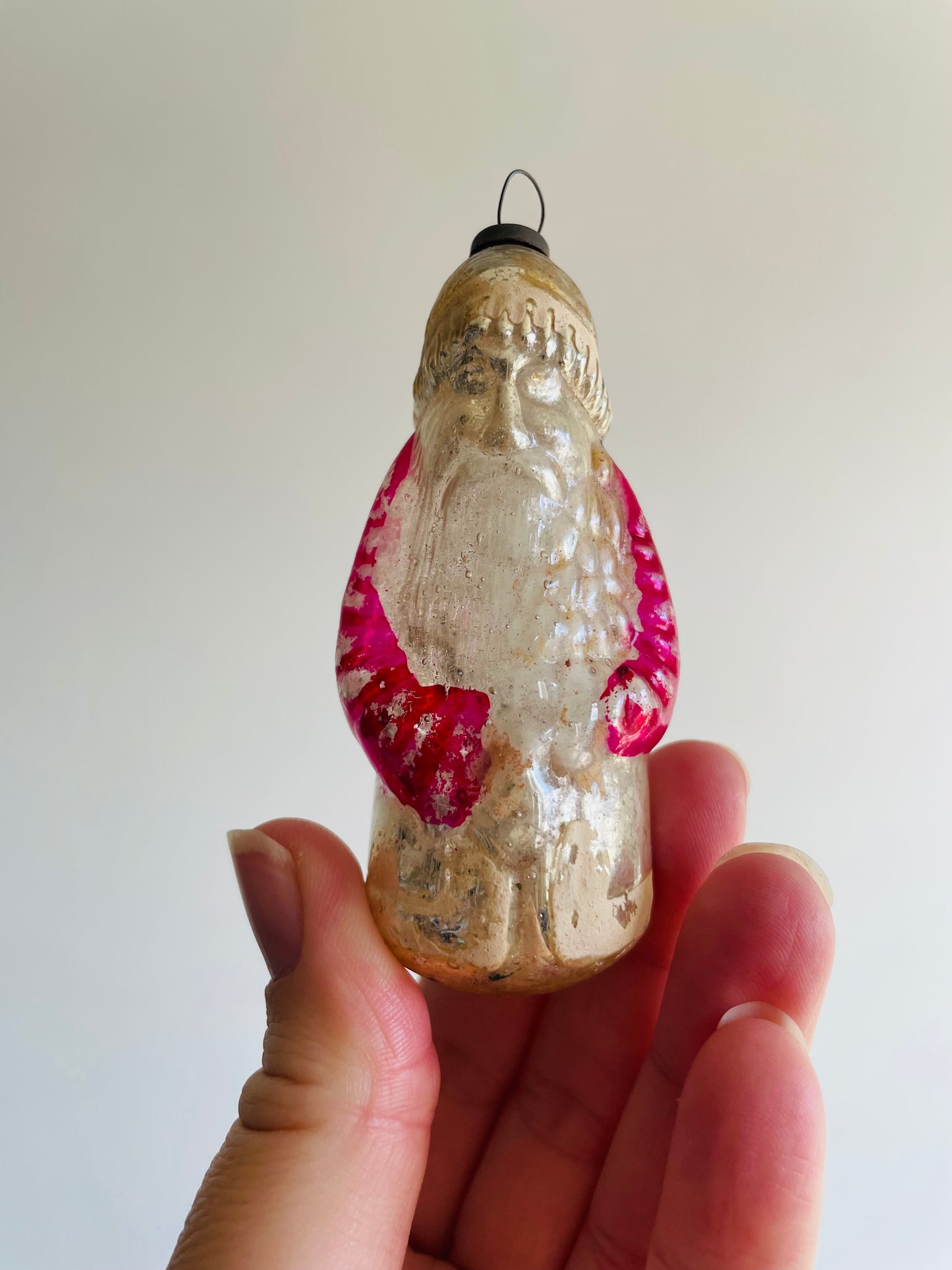 Antique Santa Claus Glass Ornament #1