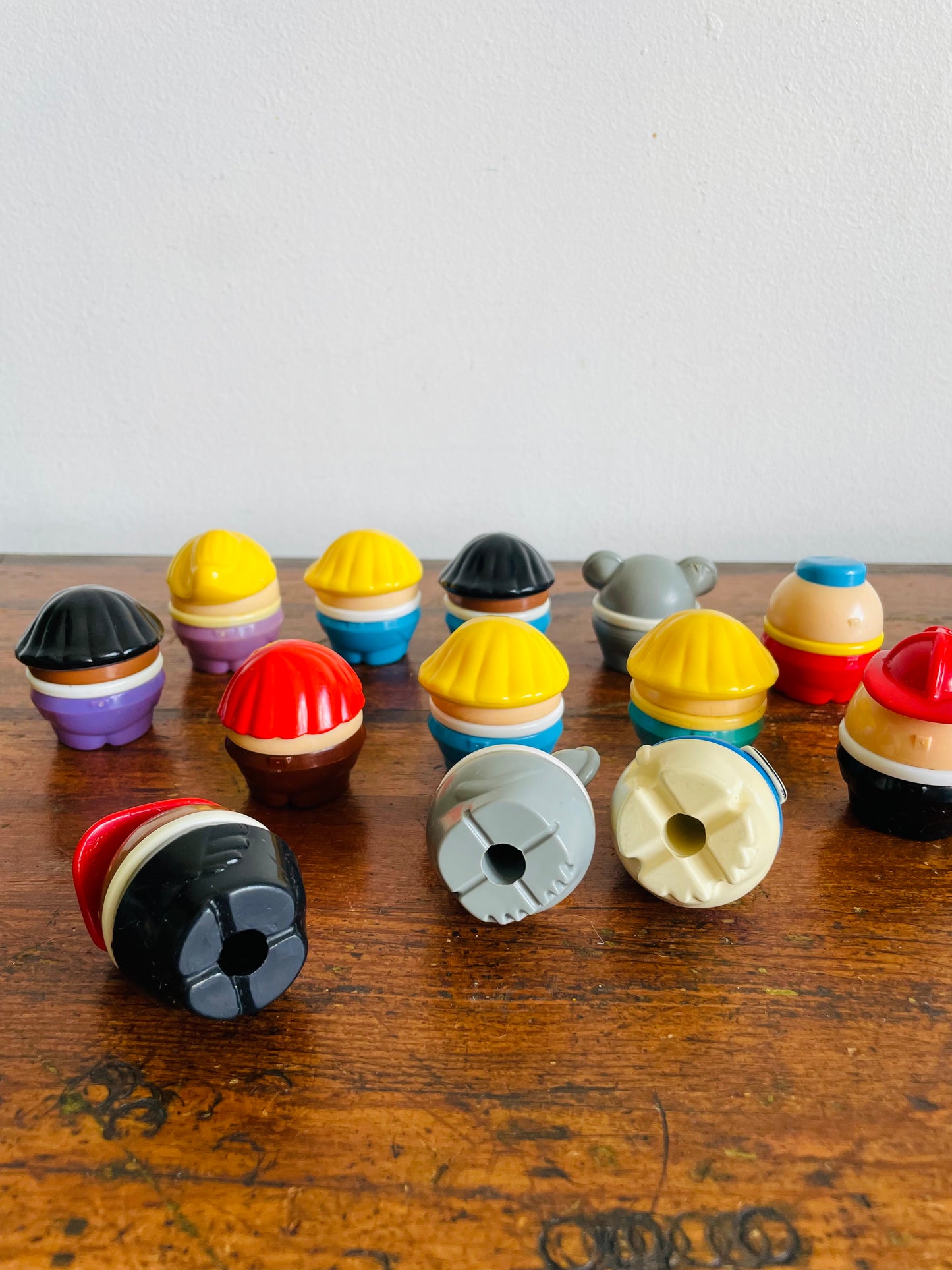 Vintage Little Tikes Toddle Tots Chunky Round People Toy Figurines - Lot of 13 - 10 People / 3 Animals
