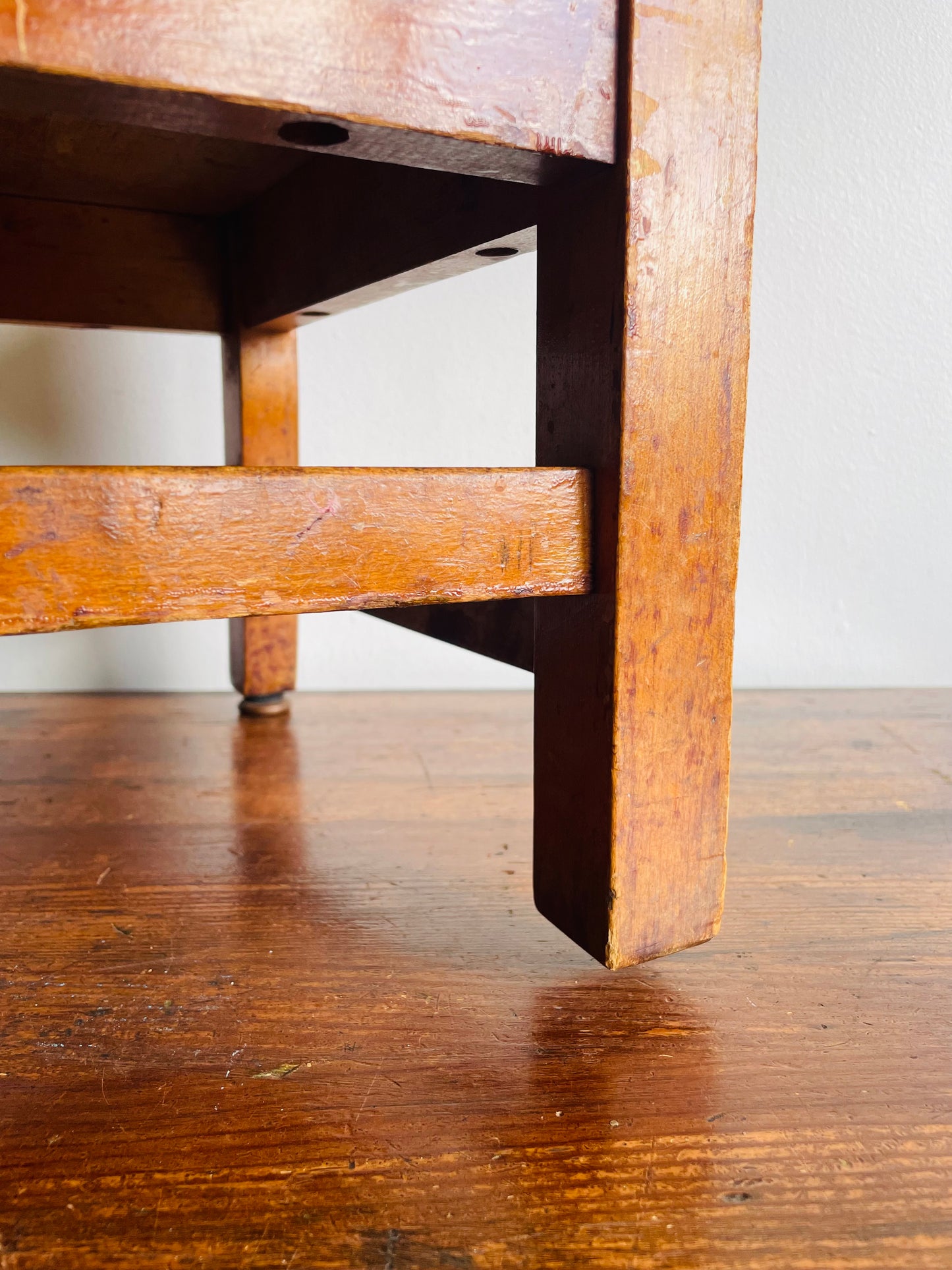 Child Sized Solid Wood School Desk Chair - Also Makes a Great Plant Stand or Porch Display Chair!