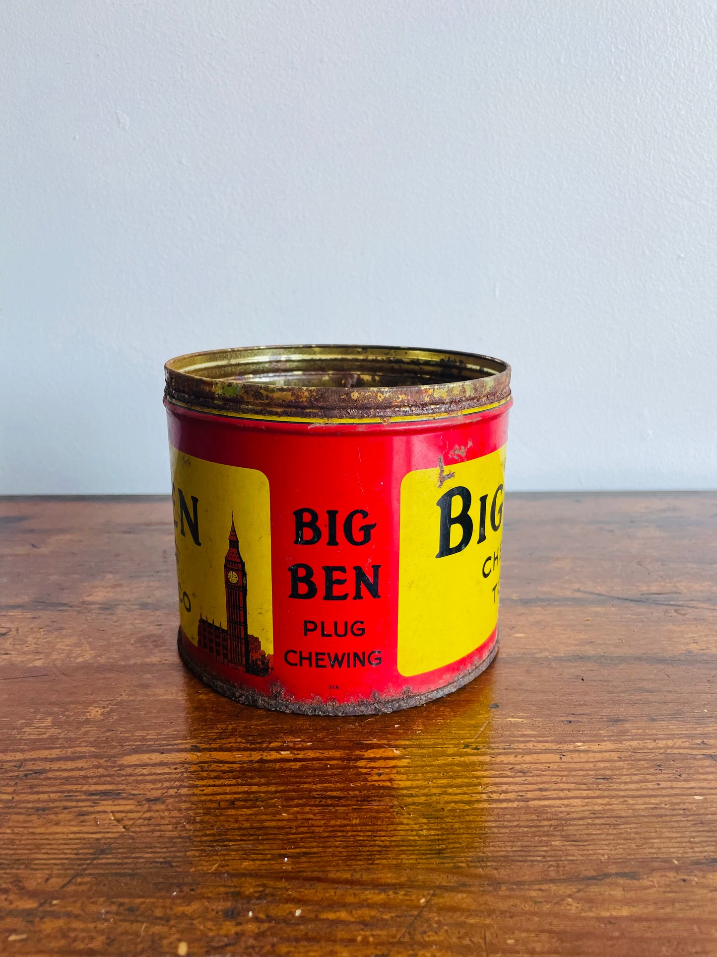 Big Ben Plug Chewing Tobacco Advertising Tin - Manufactured by Imperial Tobacco Co. of Canada Limited Montreal-Granby