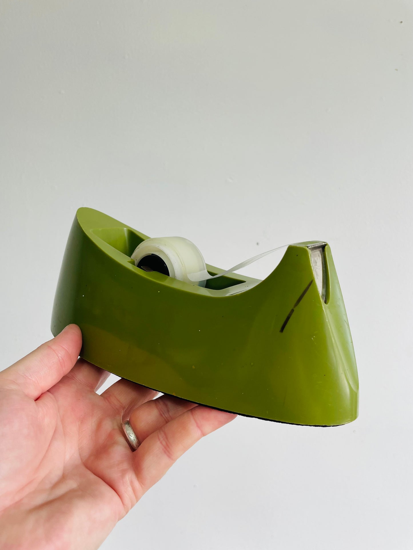 Olive Green 3M Canada Limited C-15 Scotch Tape Dispenser - Made in London Ontario