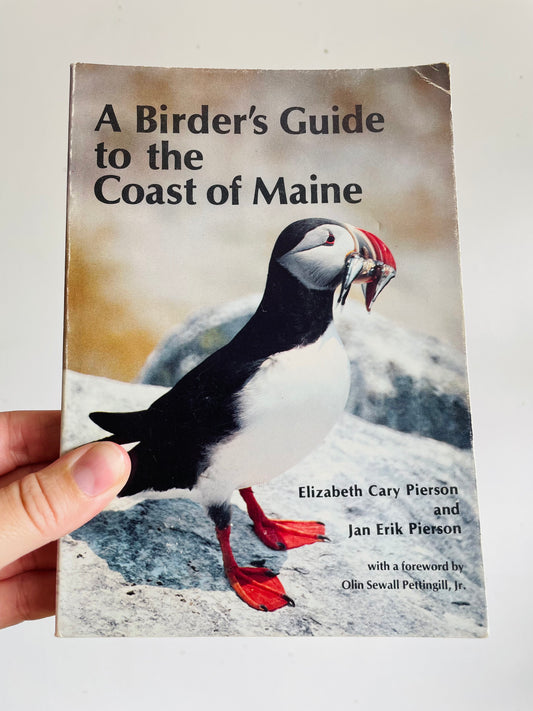 Vintage A Birder's Guide to the Coast of Maine Paperback Book by Elizabeth Cary Pierson & Jan Erik Pierson (1981)