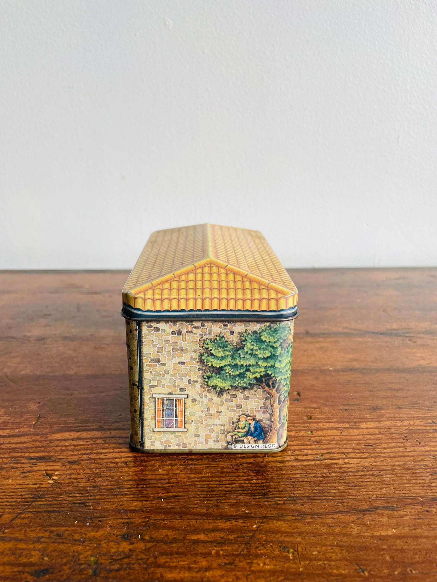 The Sweetshop Country Store Shaped Tin with Lid - The Tin Box Company Designed by Daher - Made in England