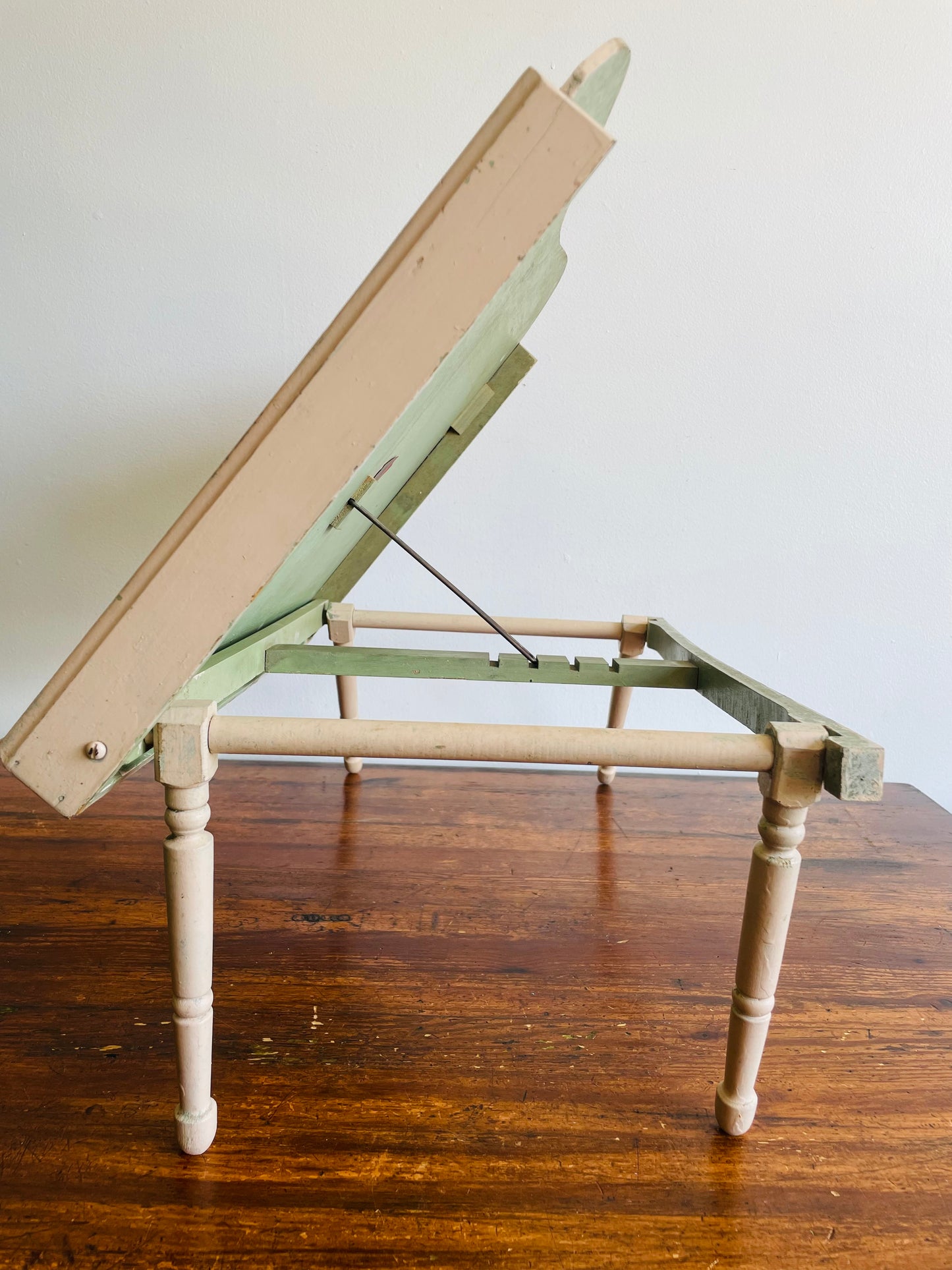 1940s General Wood Products Company The Golden Rule Line Folding Lap Desk or Easel Tray with 5 Adjustable Settings - Made in Cedarburg Wisconsin