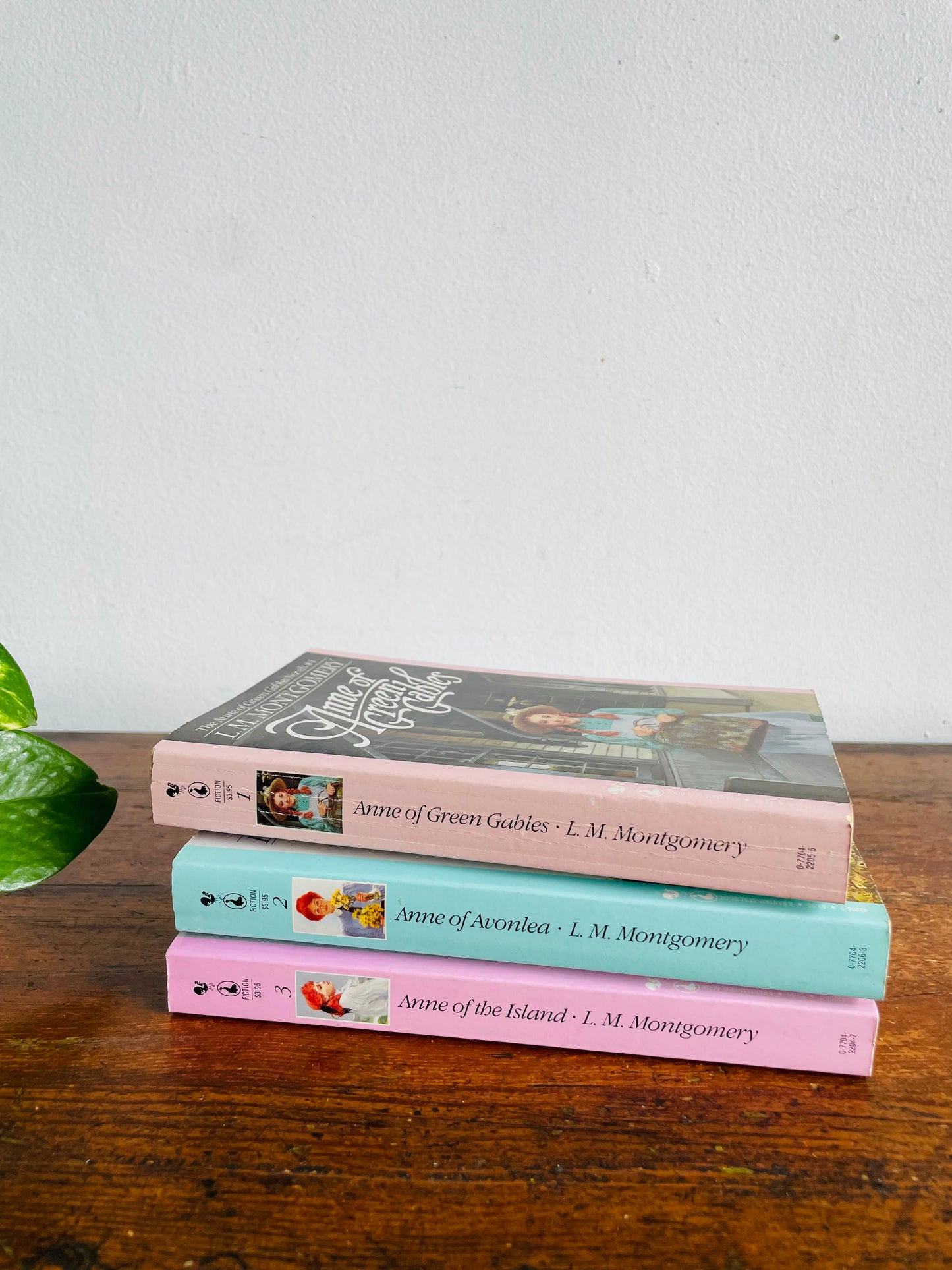 Vintage Anne of Green Gables, Anne of Avonlea & Anne of the Island Paperback Books by L.M. Montgomery - Set of 3 (1992)