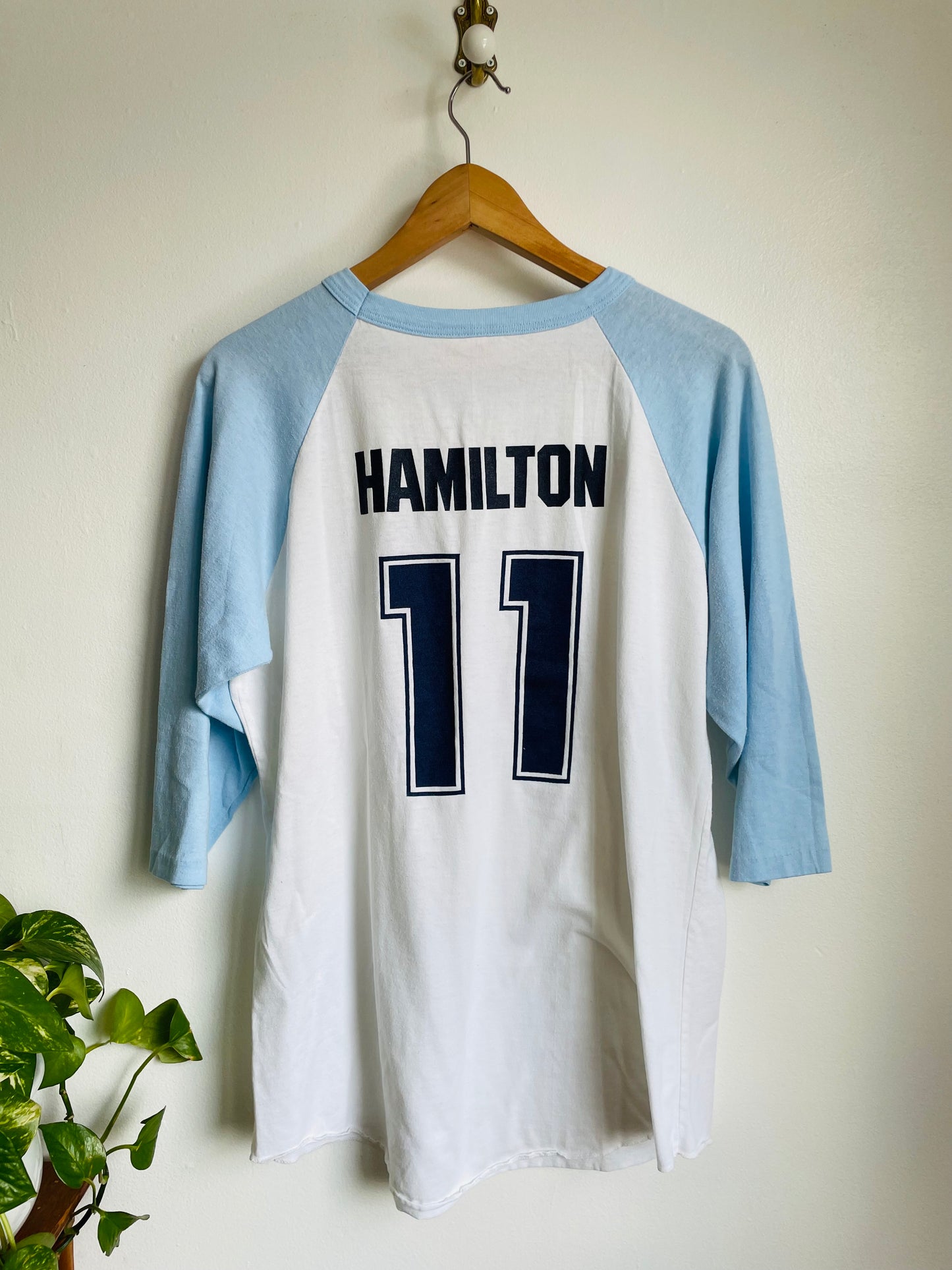 Hamilton H.M.P. Pontiacs Softball 3/4 Sleeve Shirt - Baseball Jersey Player # 11 - Ted Fletcher Sportswear Made in Canada