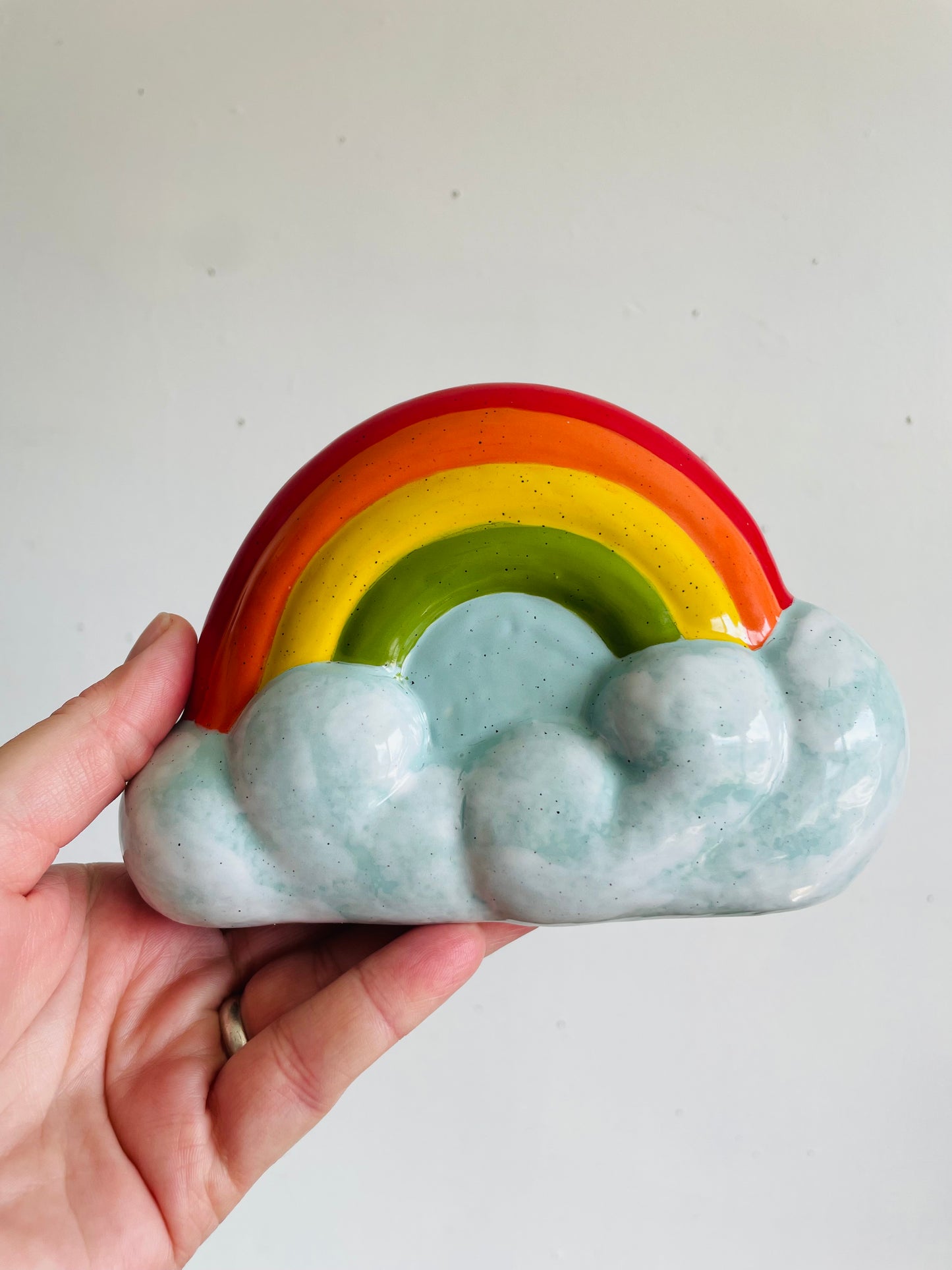 Rainbow & Clouds Piggy Coin Bank