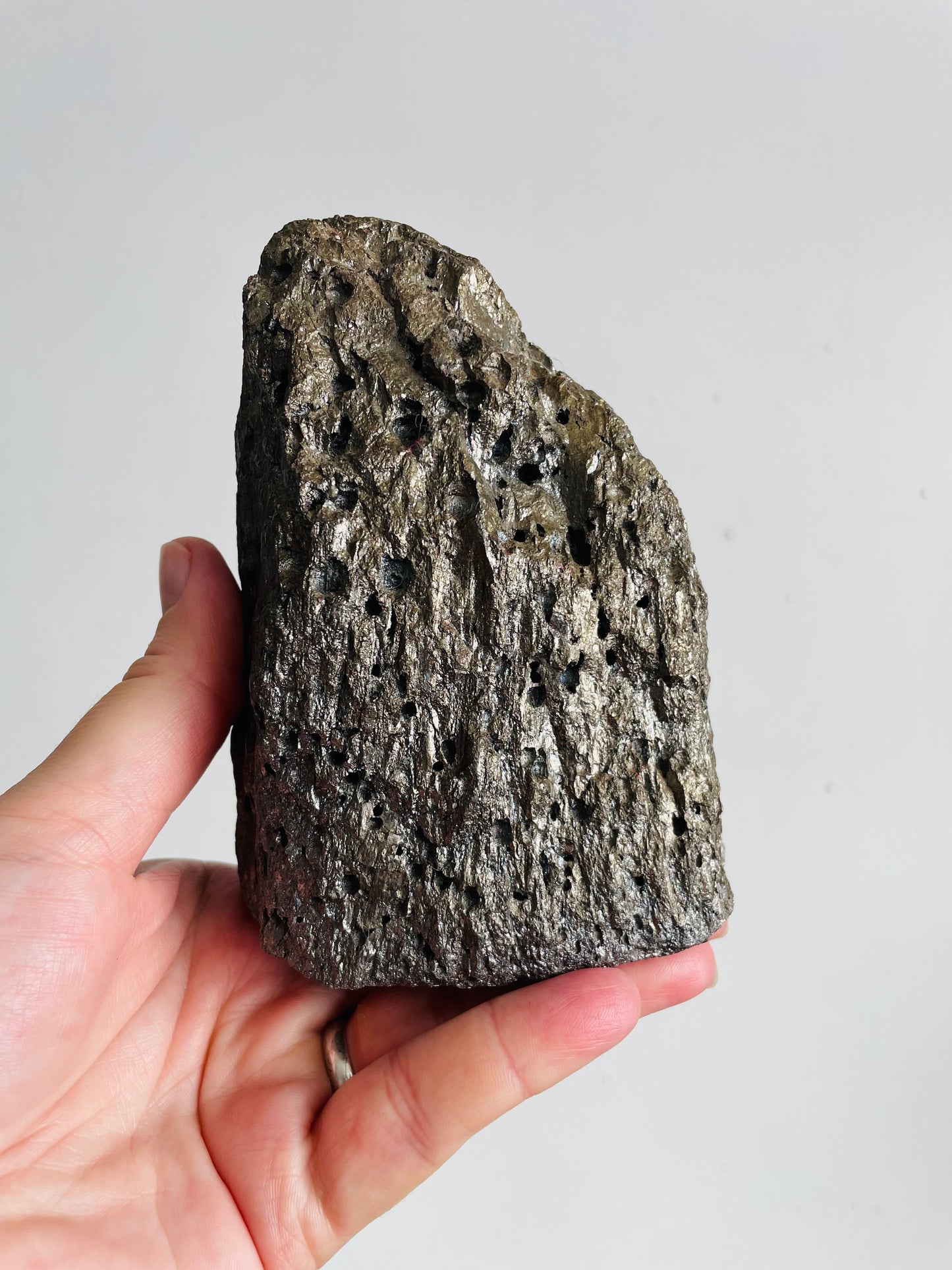 Vintage Large & Heavy 3.97 Pound Metallic Rock - Geology Specimen