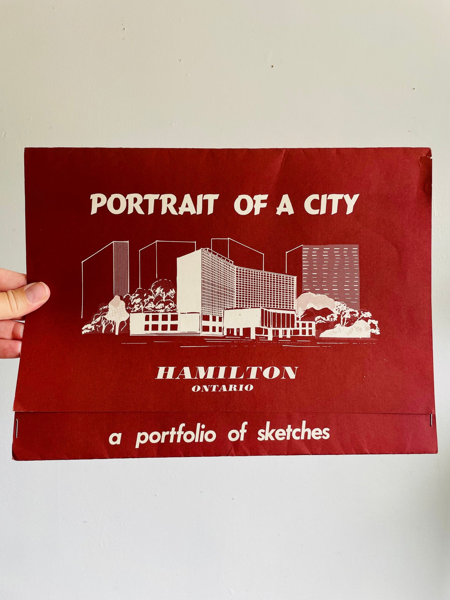 Vintage The Ambitious City - A Portfolio of Sketches of Hamilton, Ontario by A. Adamson - Includes 6 Prints