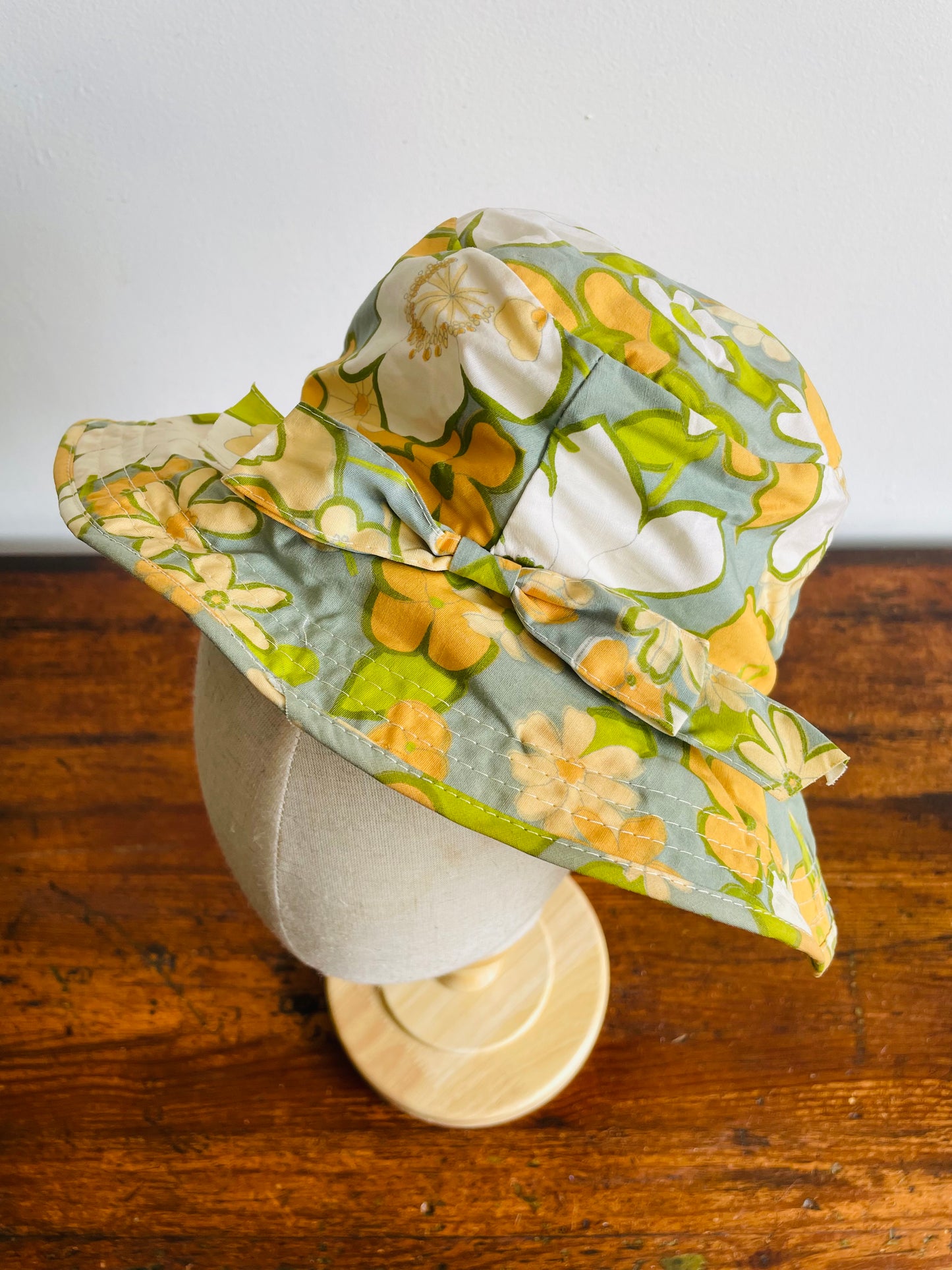 Floral Patterned Bucket Sun Hat - Made in Japan