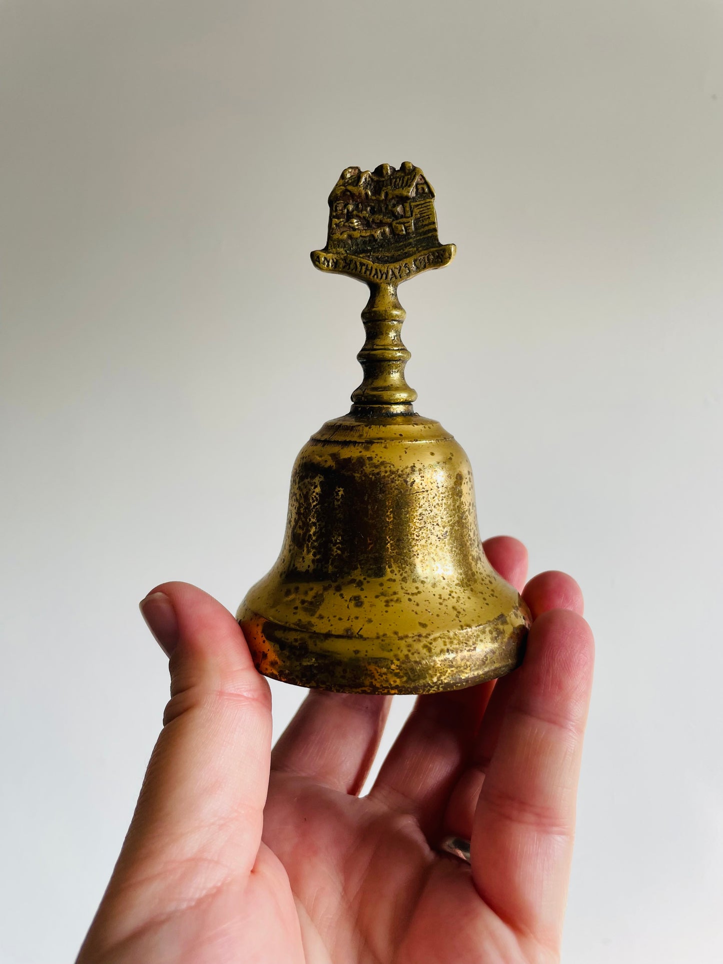 Anne Hathaway's Cottage Brass Bell - Made in England