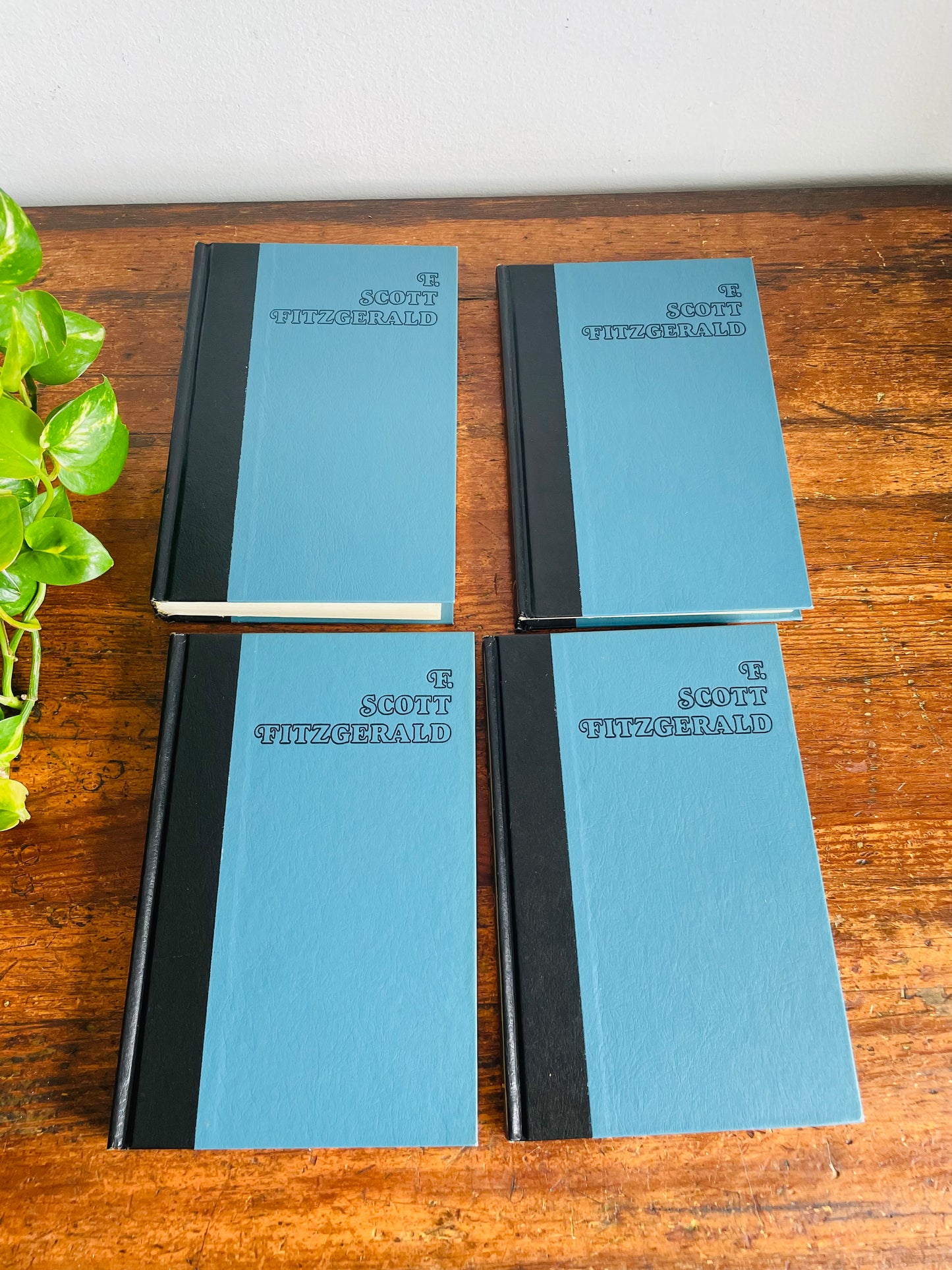 Vintage Collection of F. Scott Fitzgerald Hardcover Books - Set of 4 - The Great Gatsby, The Last Tycoon, Tender Is The Night, This Side of Paradise