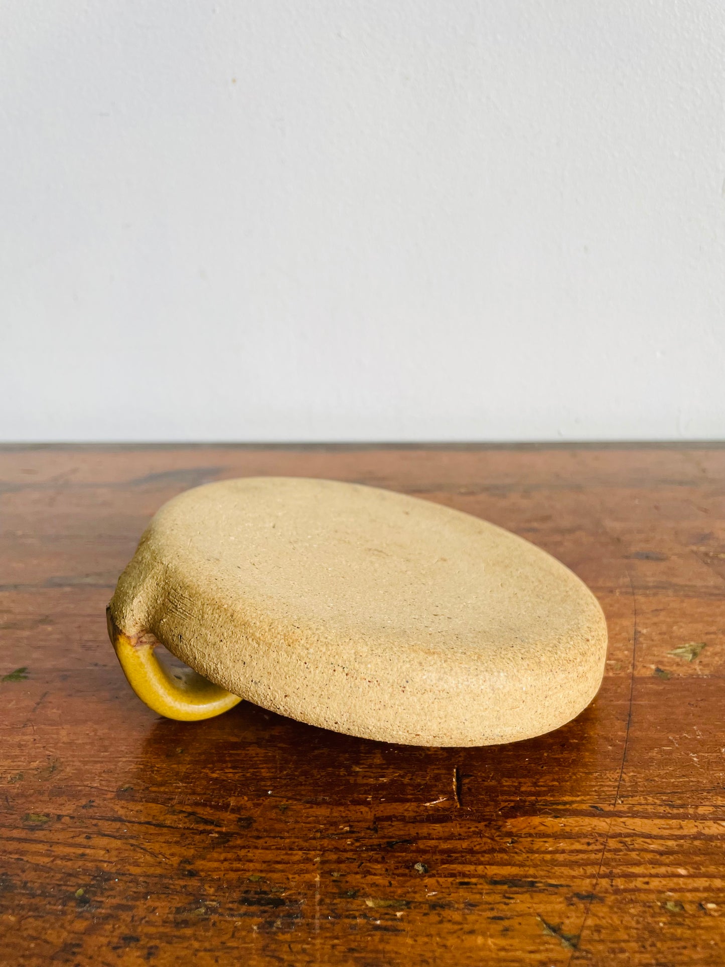 Vintage Studio Art Pottery Chamberstick Candle Holder