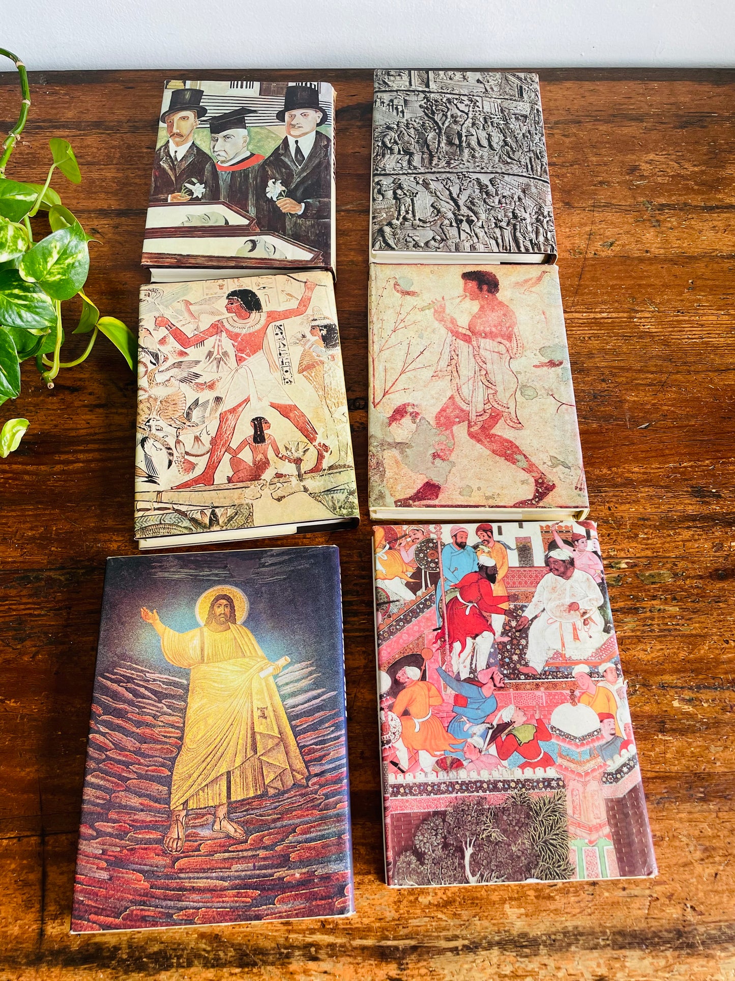 Vintage Collection of Hardcover Art Books Edited by Francesco Abbate - Set of 6 - American, Roman, Egyptian, Classical Greek, Christian & Indian Art (1972)