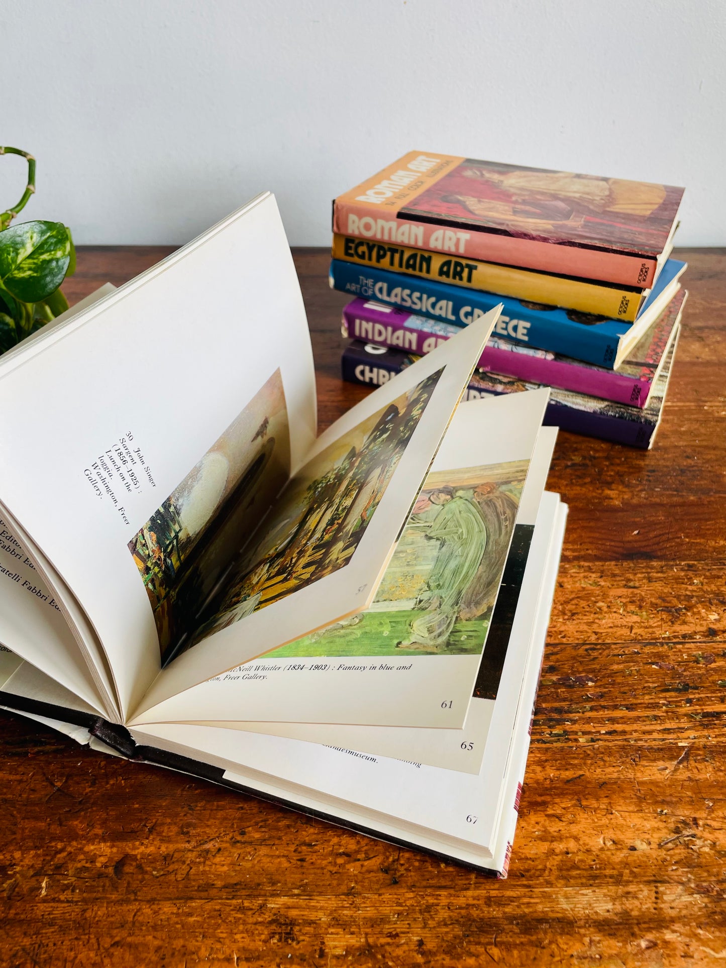 Vintage Collection of Hardcover Art Books Edited by Francesco Abbate - Set of 6 - American, Roman, Egyptian, Classical Greek, Christian & Indian Art (1972)