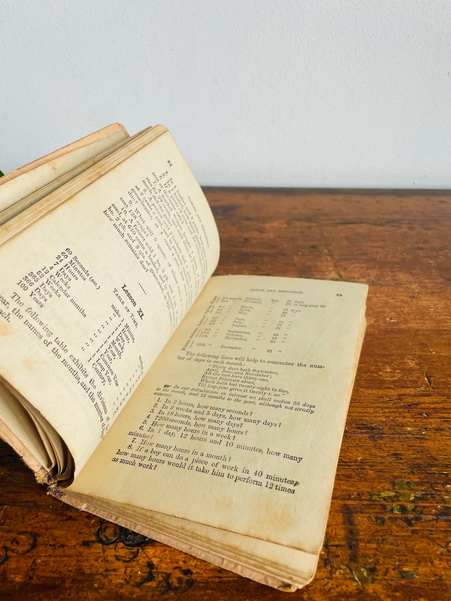 Antique Stoddard's American Intellectual Arithmetic Hardcover Book - Toronto Published by Adam Miller (1868) - 158 Years Old