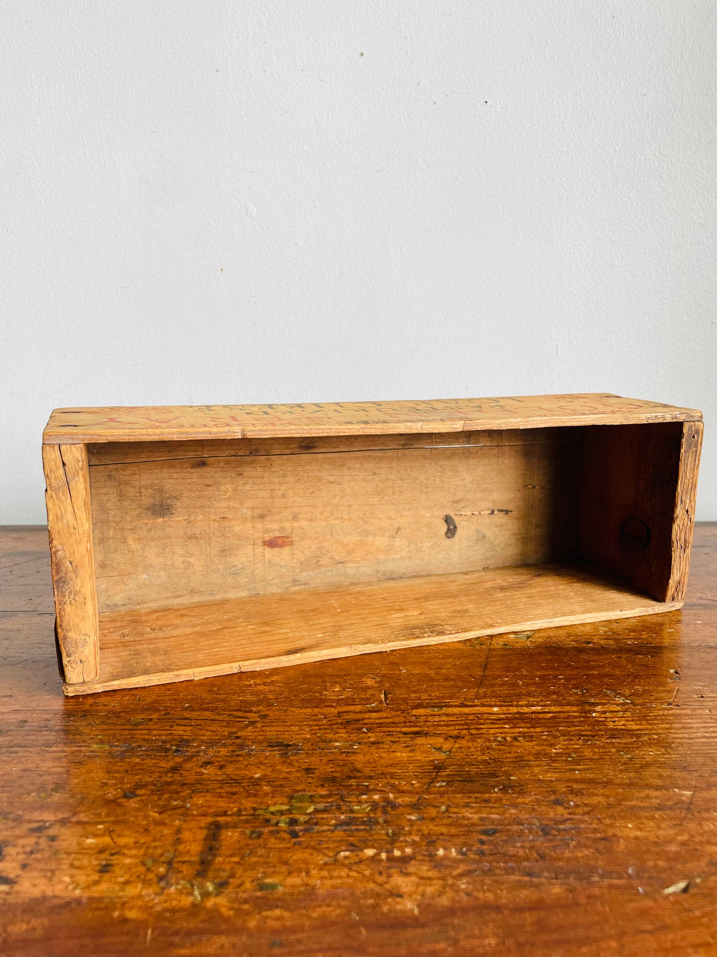 Vintage Wood Cheese Box - Golden Spray Canadian Produce - Pasteurized Loaf Cheese - National Grocers Co. Toronto