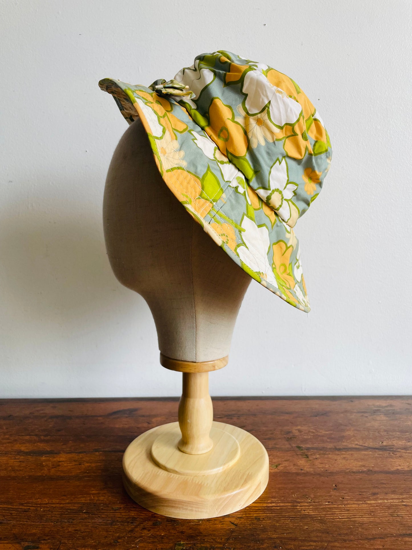 Floral Patterned Bucket Sun Hat - Made in Japan