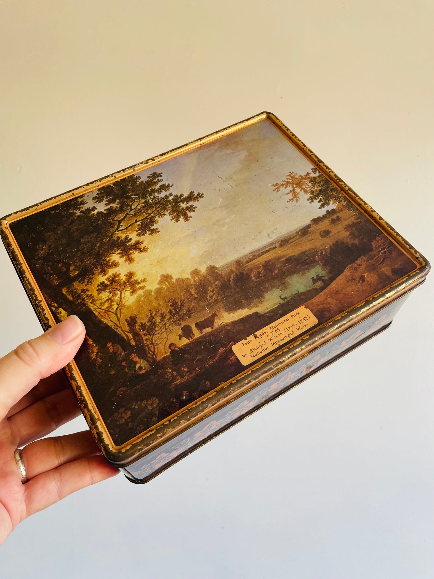 Penn Ponds Richmond Park by Richard Wilson Tin Container with Lid - National Museum of Wales