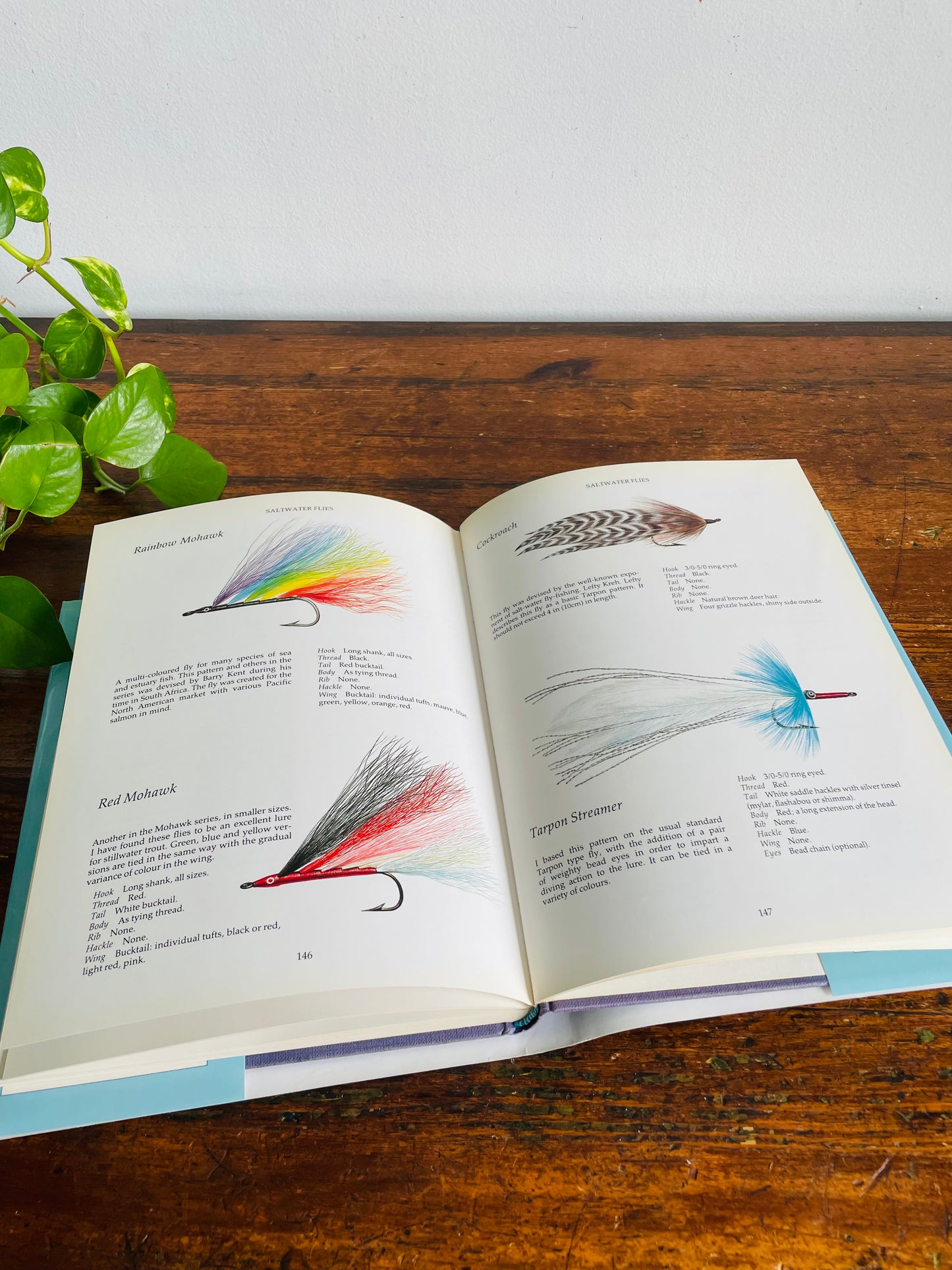 Vintage Fly Patterns: An International Guide Hardcover Book by Taff Price - Illustrations by George Thompson (1986)