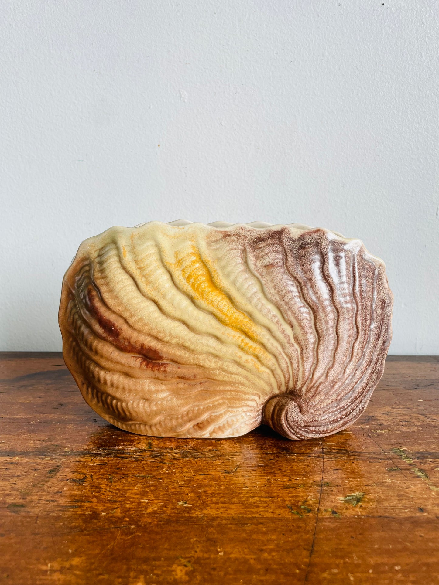 Vintage 1920s Art Deco Shorter & Son 319 L/S Narrow Nautilus Shell Vase - Also Great for Holding Mail - Stoke-On-Trent England