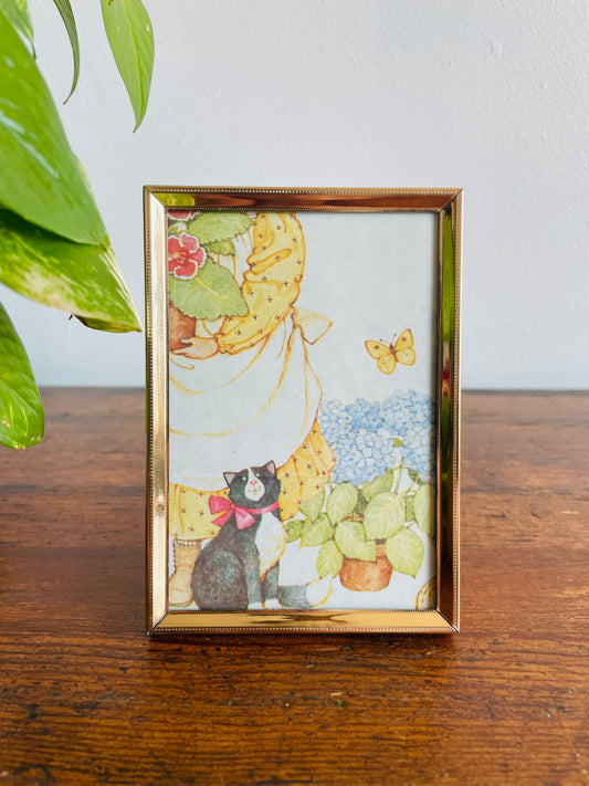 Small Brass Picture Frame - Prop Backing