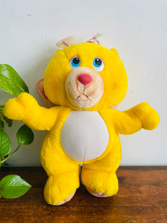 Vintage 1984 Walt Disney & Hasbro Wuzzles Butterbear Plush Toy Bear & Butterfly Stuffed Animal