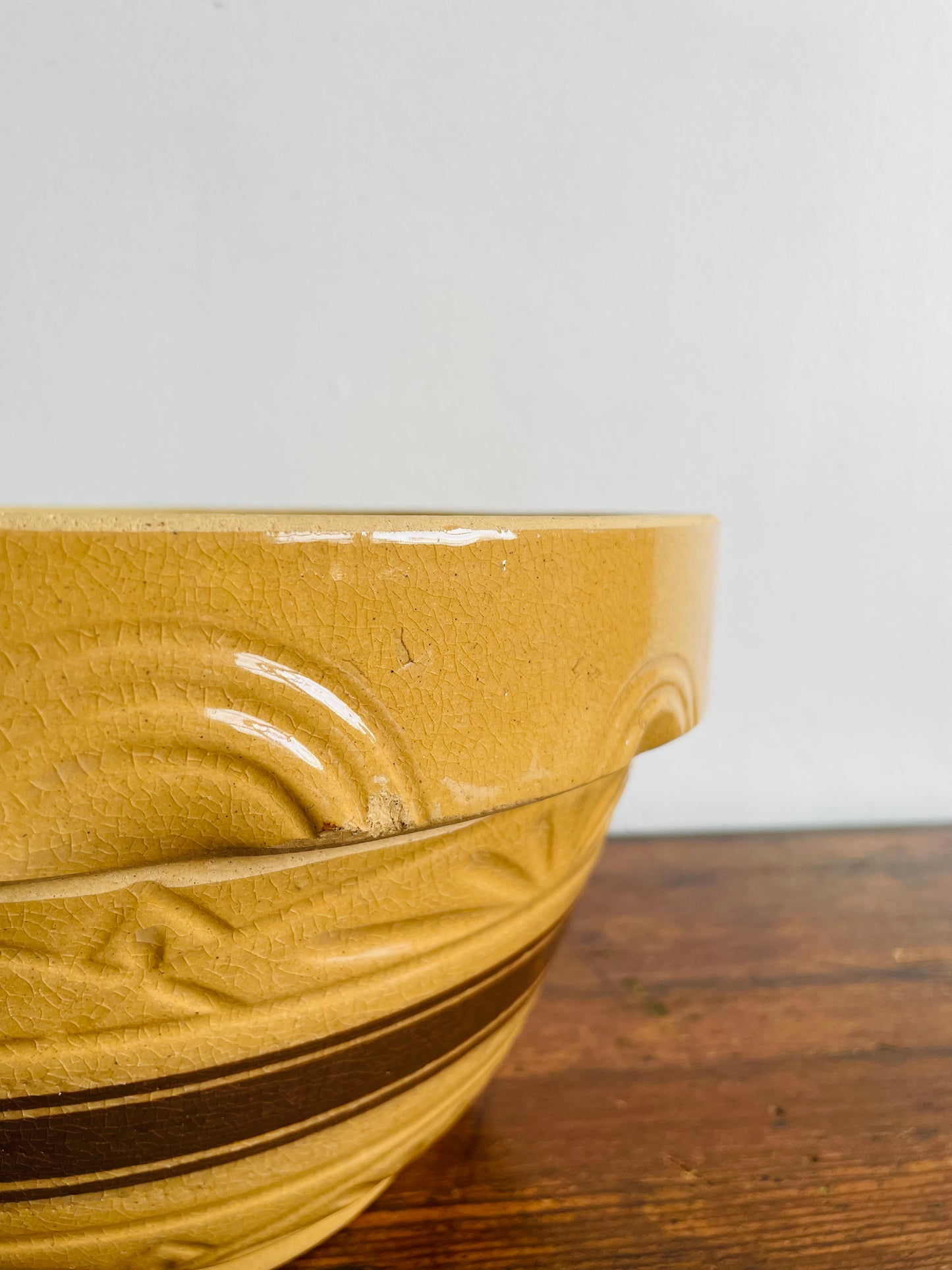 RRP Co. Roseville Ohio No. 305 Giant Yellow Ware Mixing Bowl