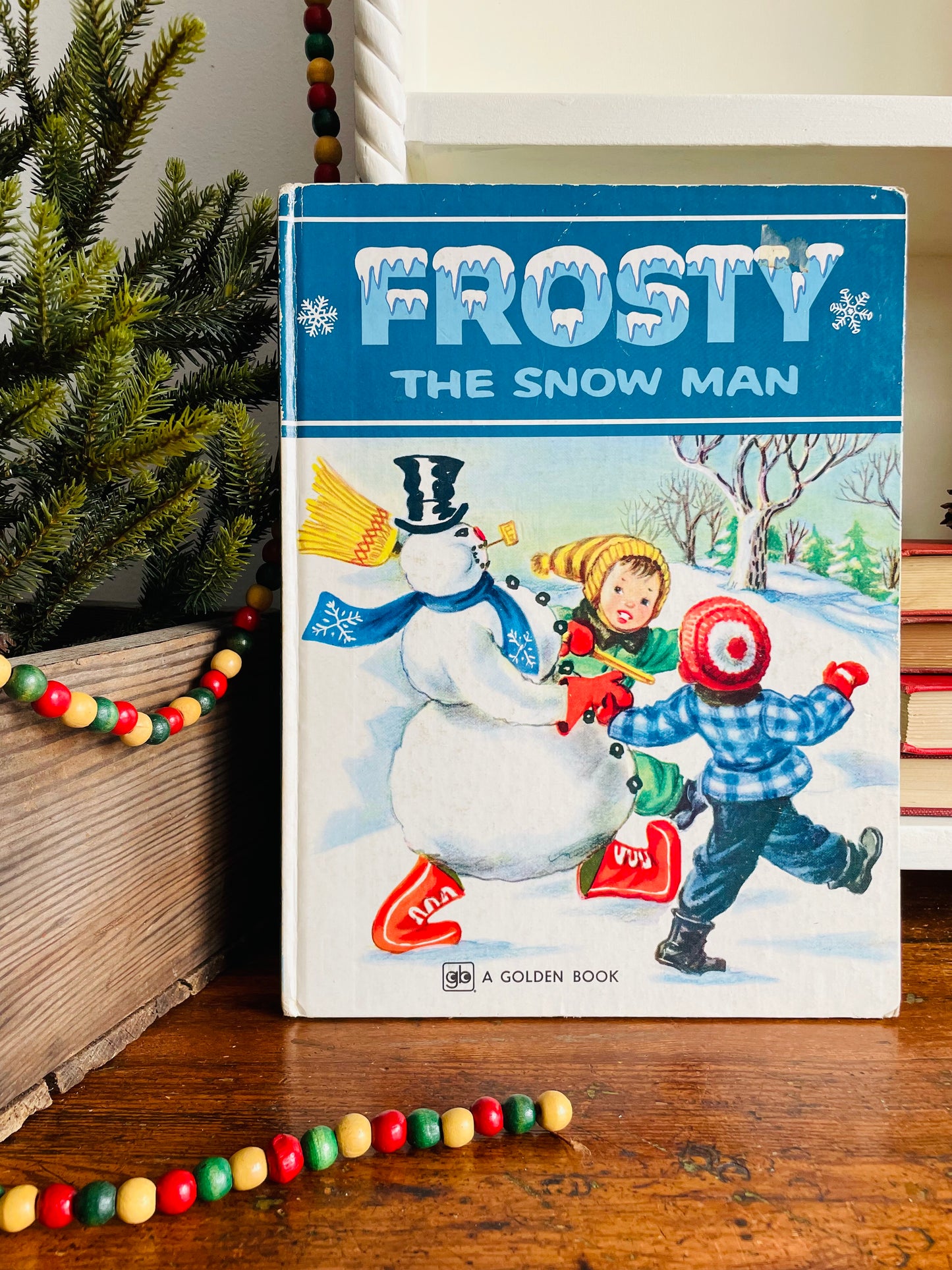 Vintage Frosty the Snowman Hardcover Golden Book (1979)