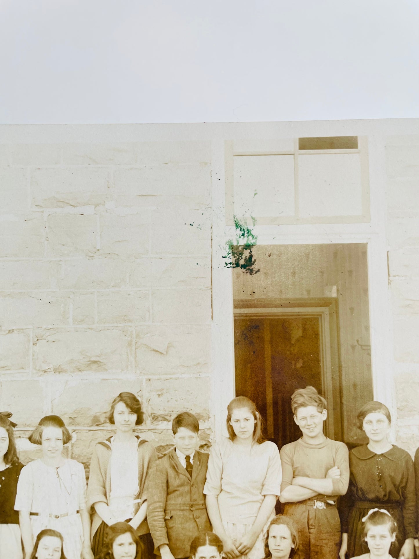 Sepia Toned Elementary Class Photo