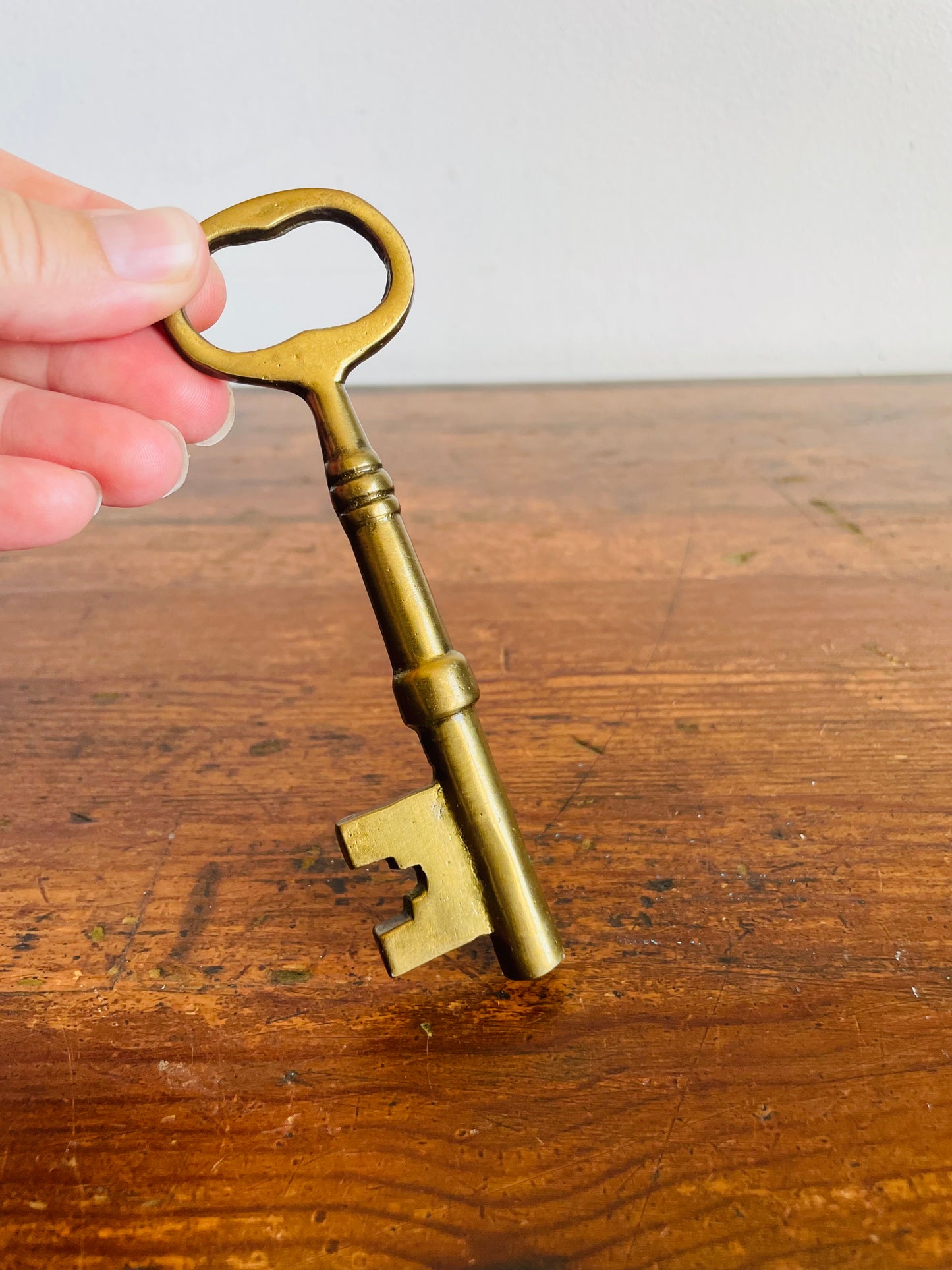 Large Solid Brass Skeleton Key - Possibly Could be Used as a Bottle Opener