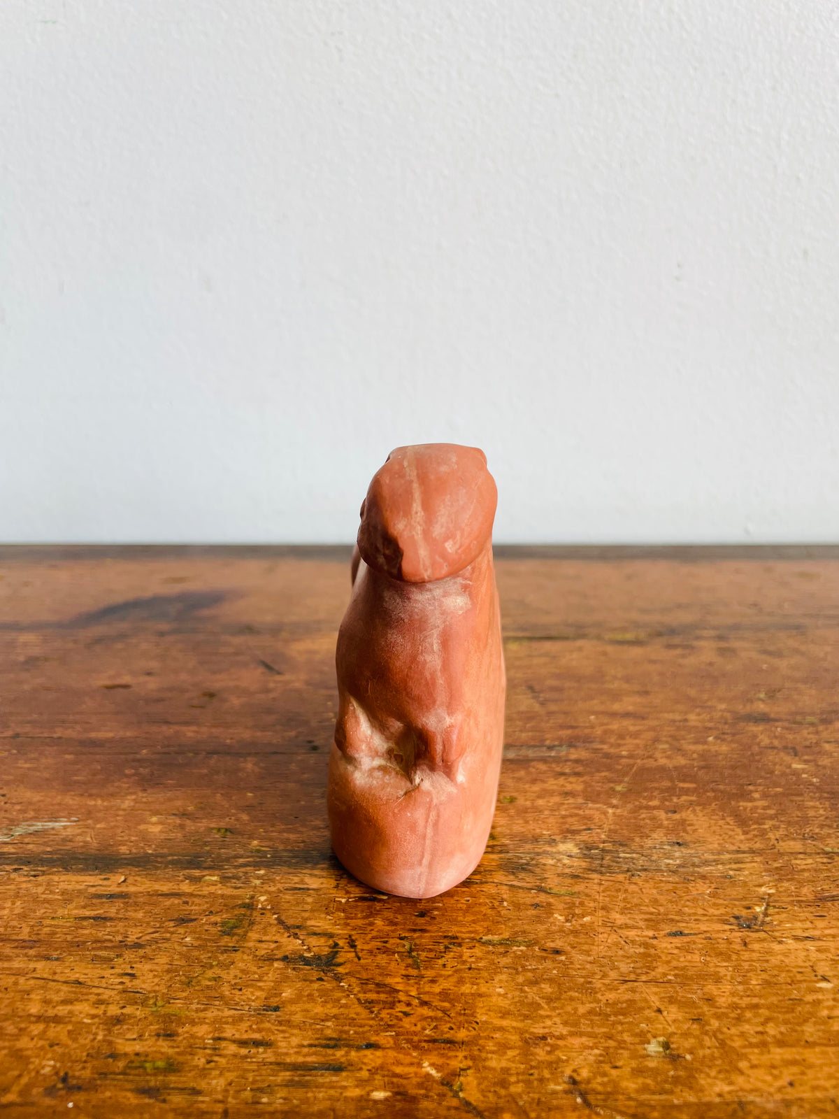 Vintage Ministry of Culture Museum Replica Figurine - Terracotta Clay Hare Rabbit Resting - Reproduction of Ancient Greek Artifact from Pella, Macedonia - Made in Greece
