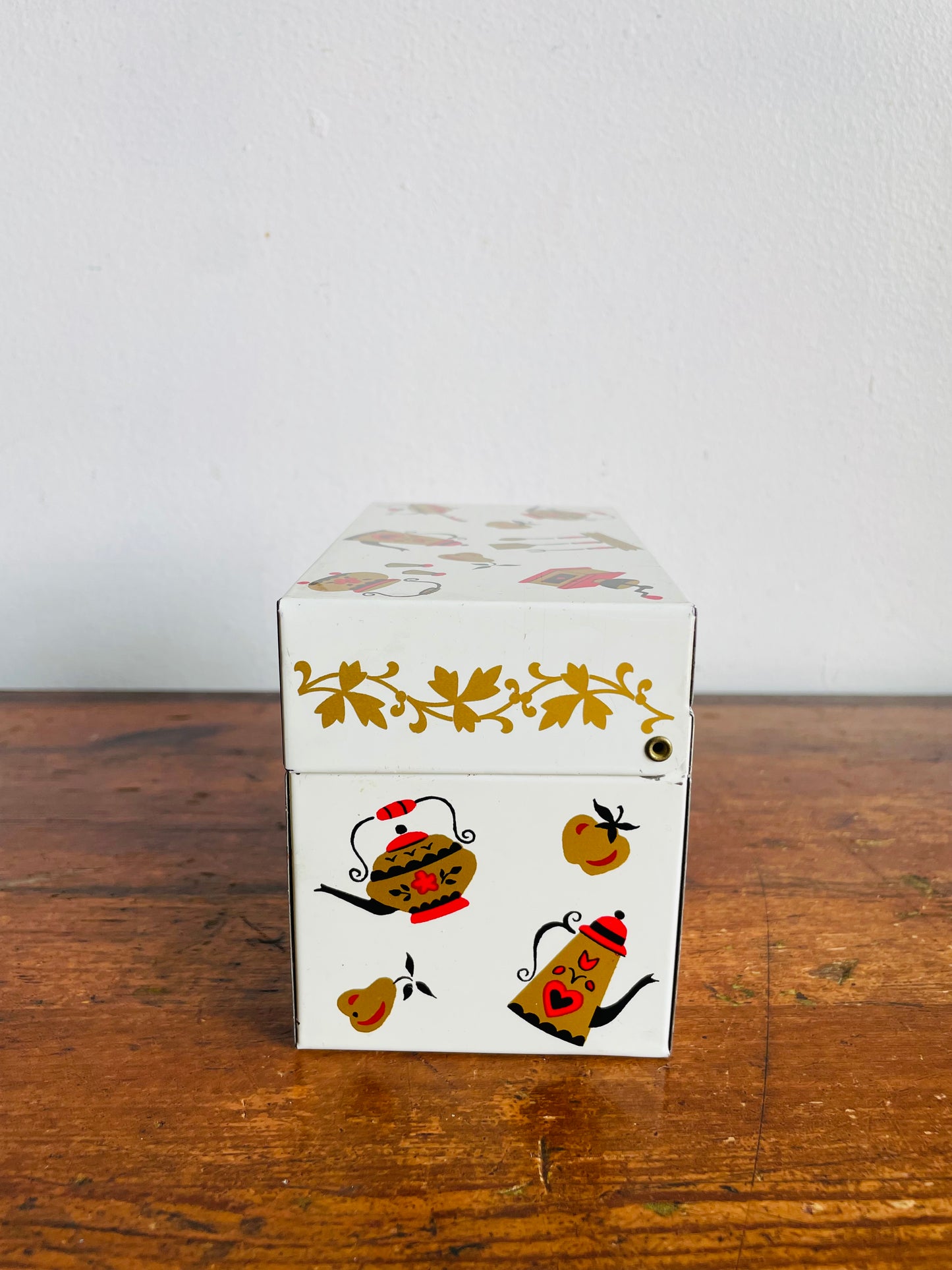 Vintage Ohio Art Company Tin Recipe Box