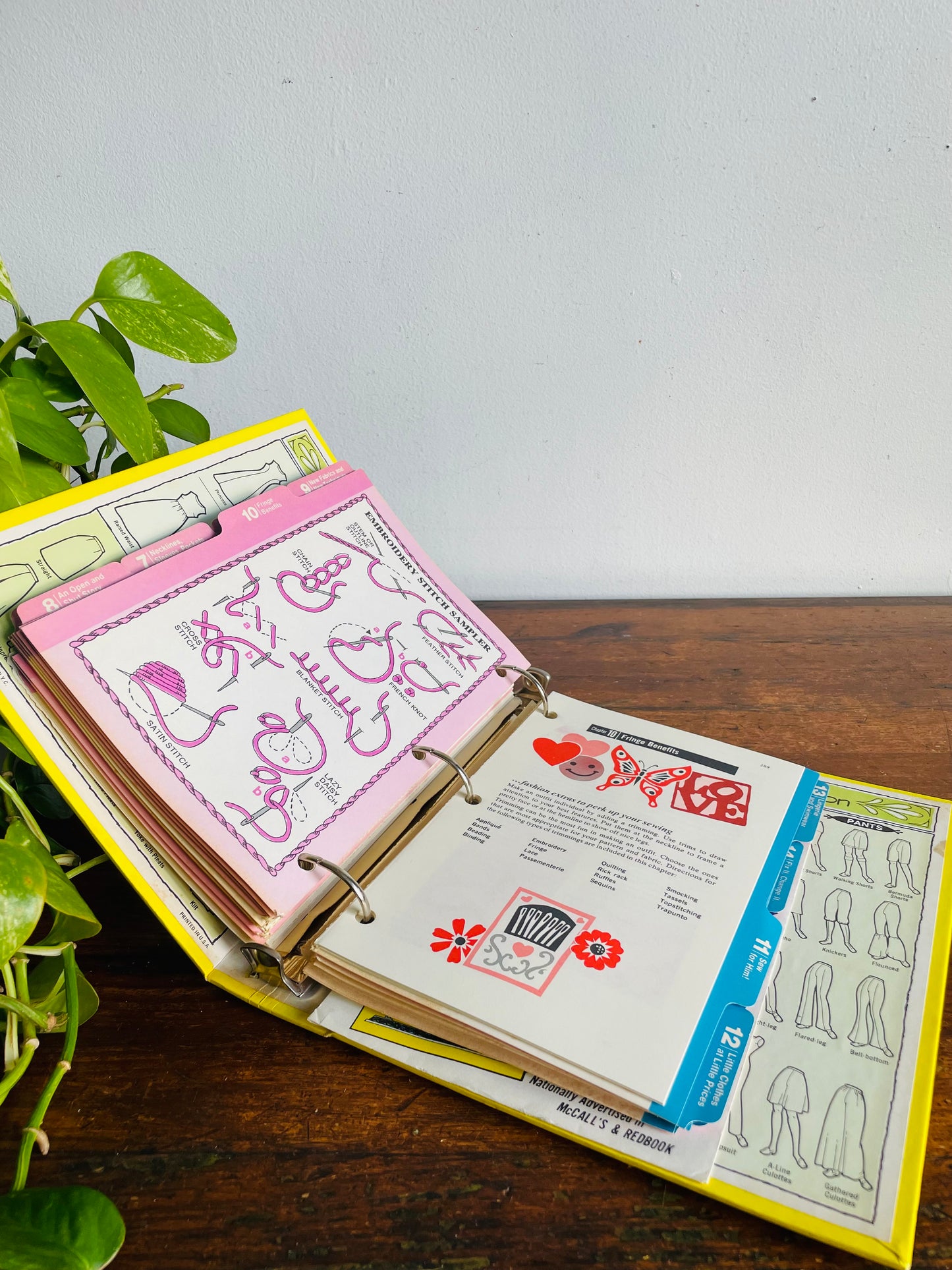 Vintage The Complete Family Sewing Book Binder (1971)